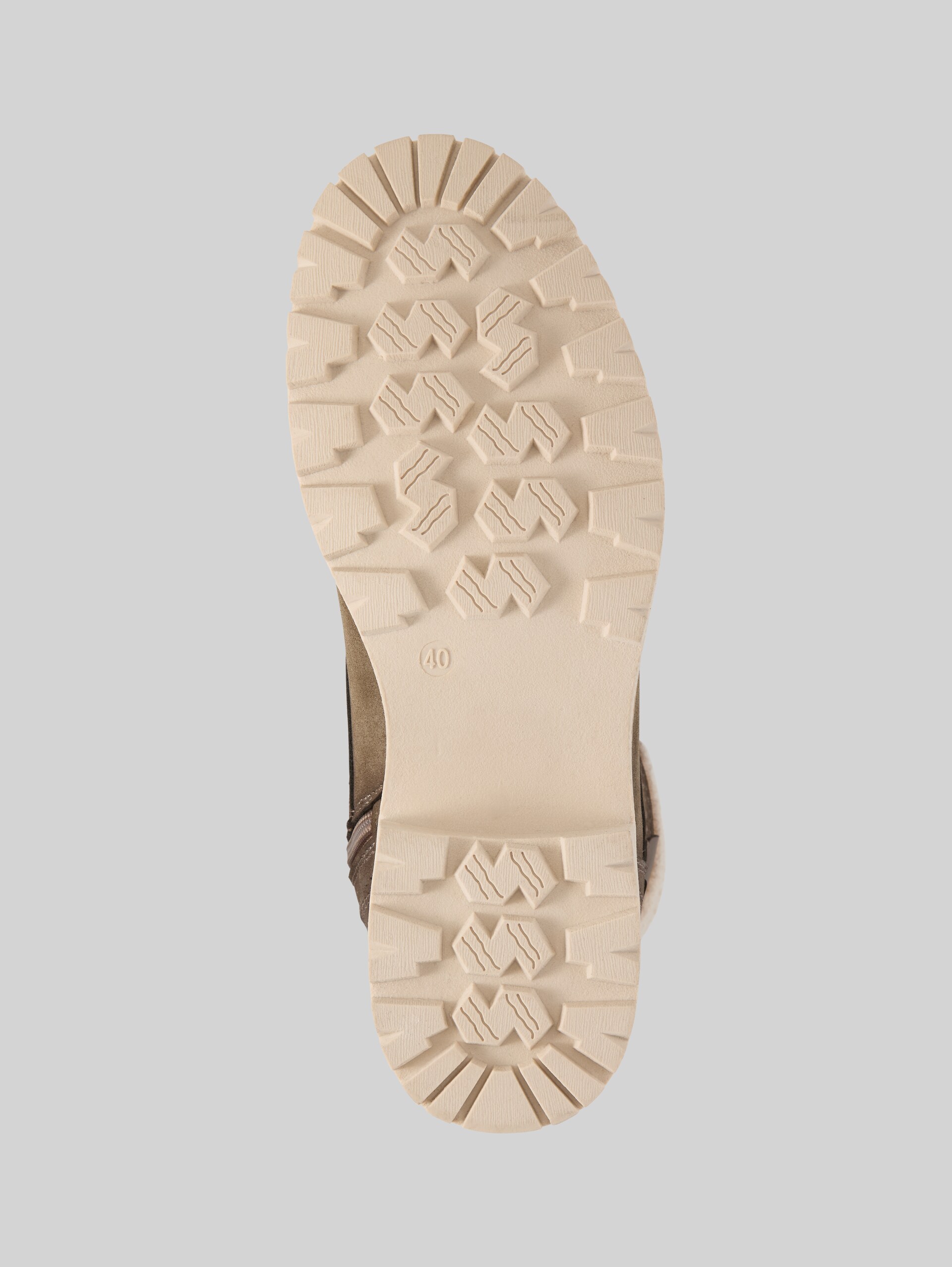 Waterproof boots with lining - taupe - Product view sole 
