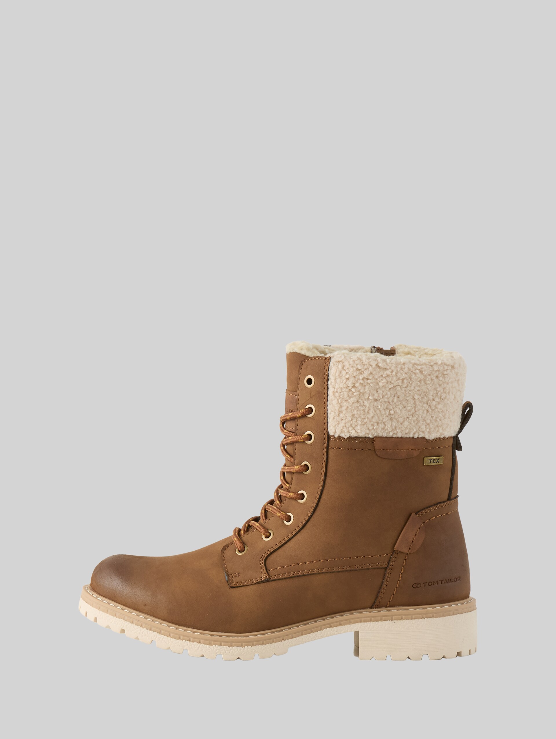 Waterproof boots with lining - whisky - Product detail view