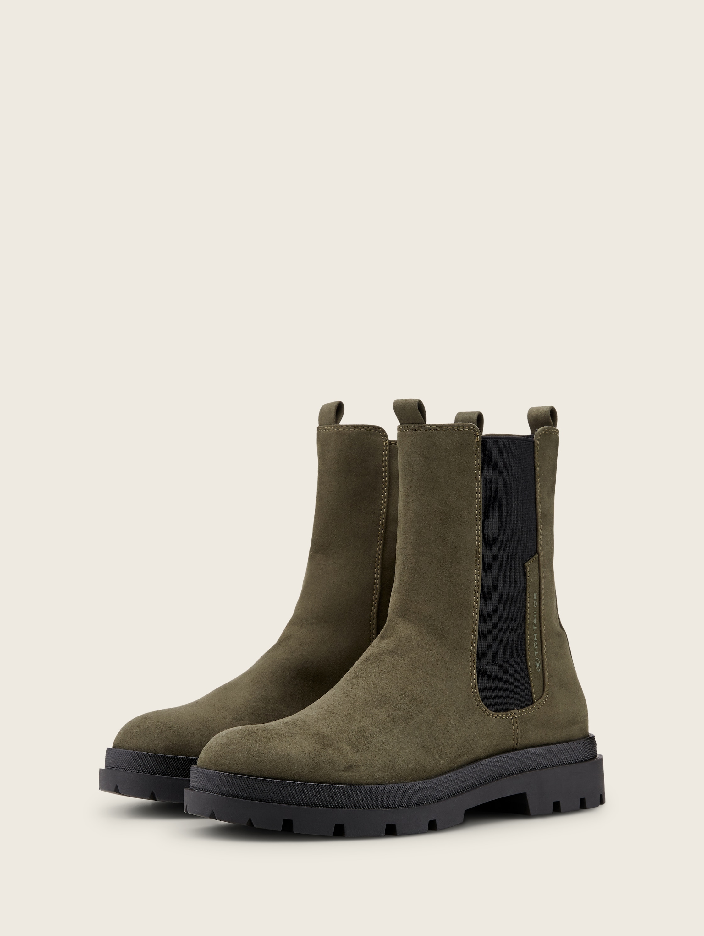 Ungefütterte Stiefeletten - khaki - seitliche Produkt-Ansicht