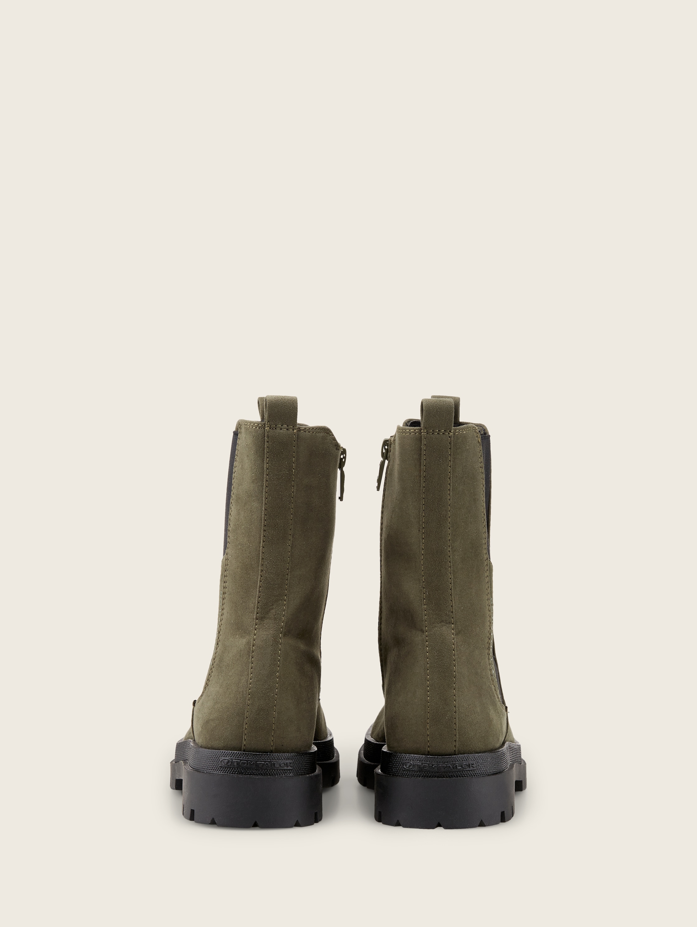 Ungefütterte Stiefeletten - khaki - Produkt-Rückansicht