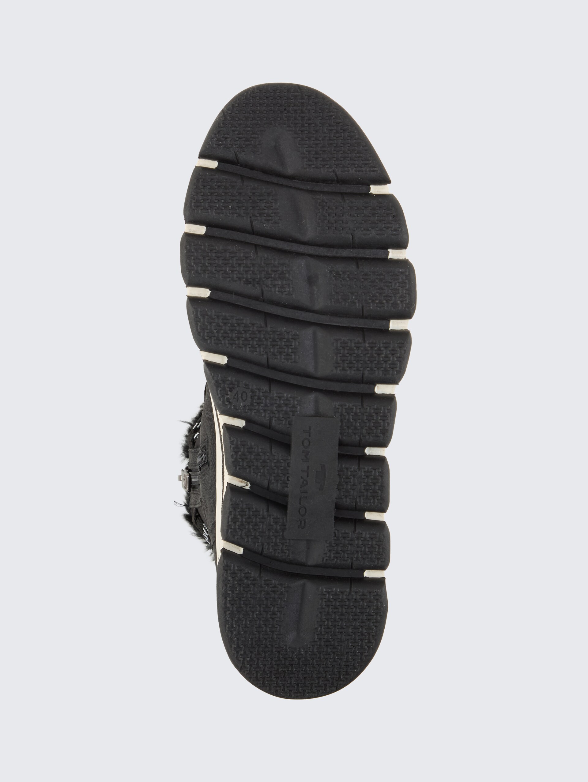 Gefütterte Stiefel mit Plateau - black - Produkt-Ansicht Sohle