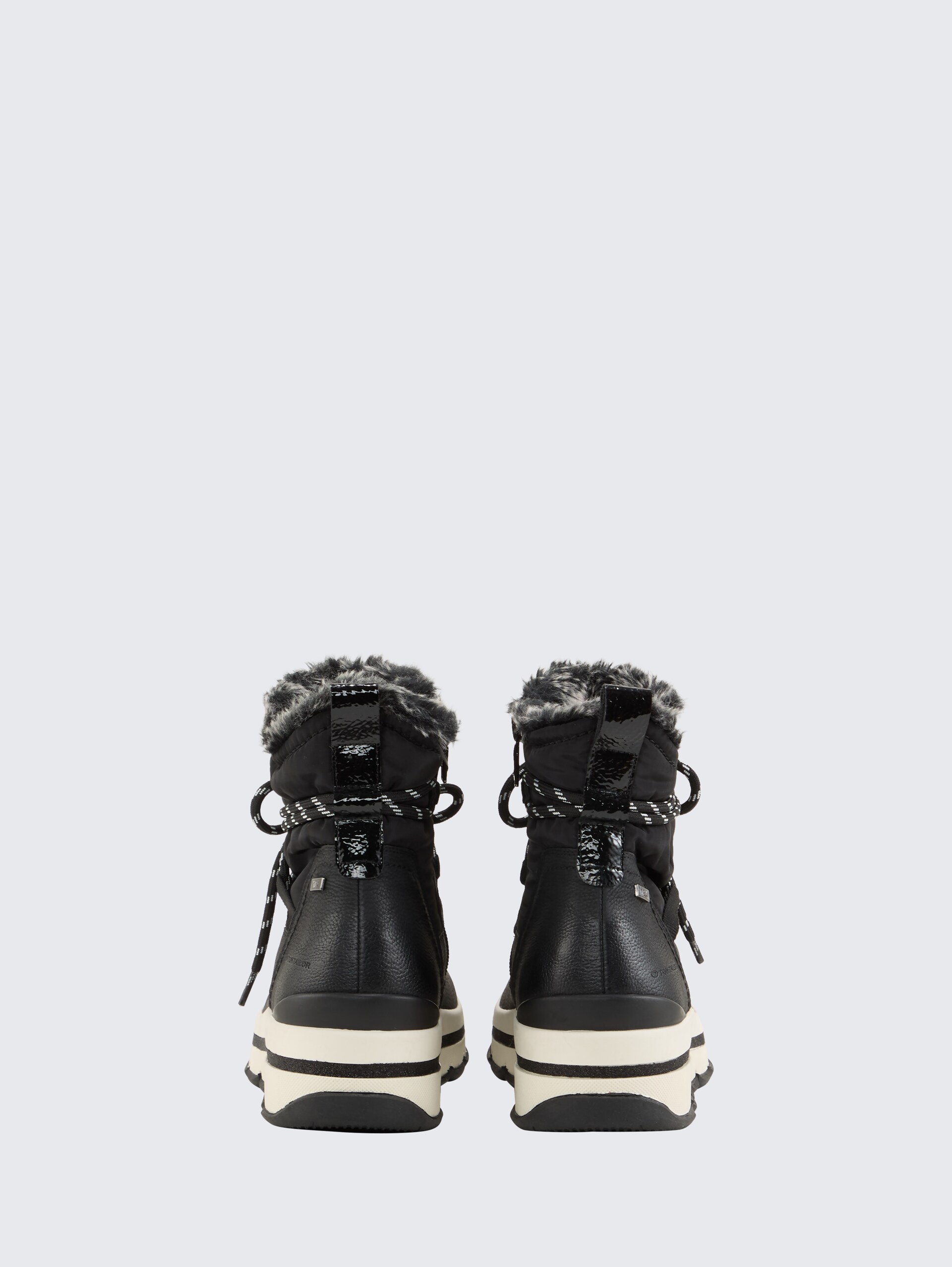 Gefütterte Stiefel mit Plateau - black - Produkt-Rückansicht