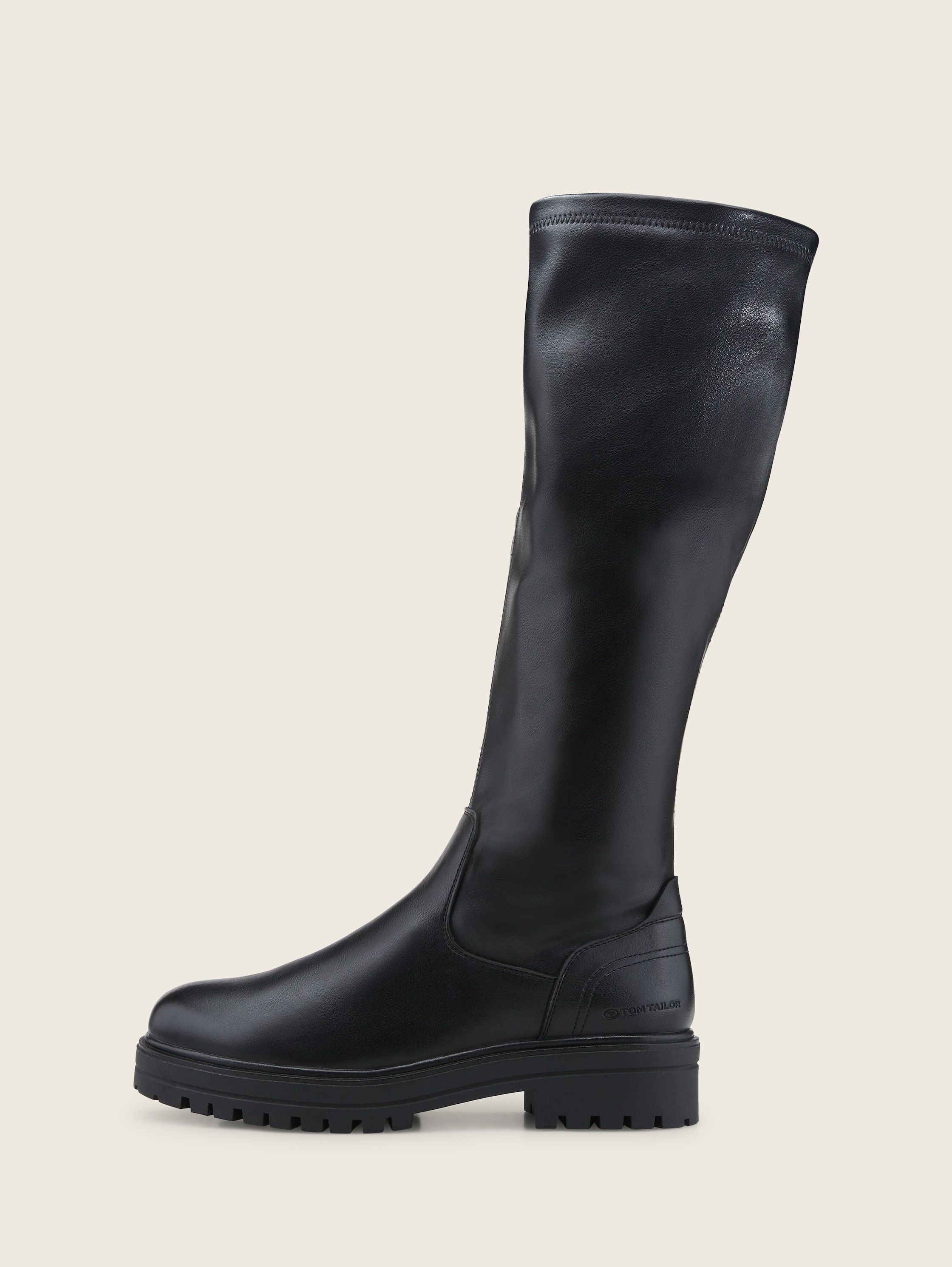 Bottes en similicuir de qualité supérieure - black - vue latérale du produit