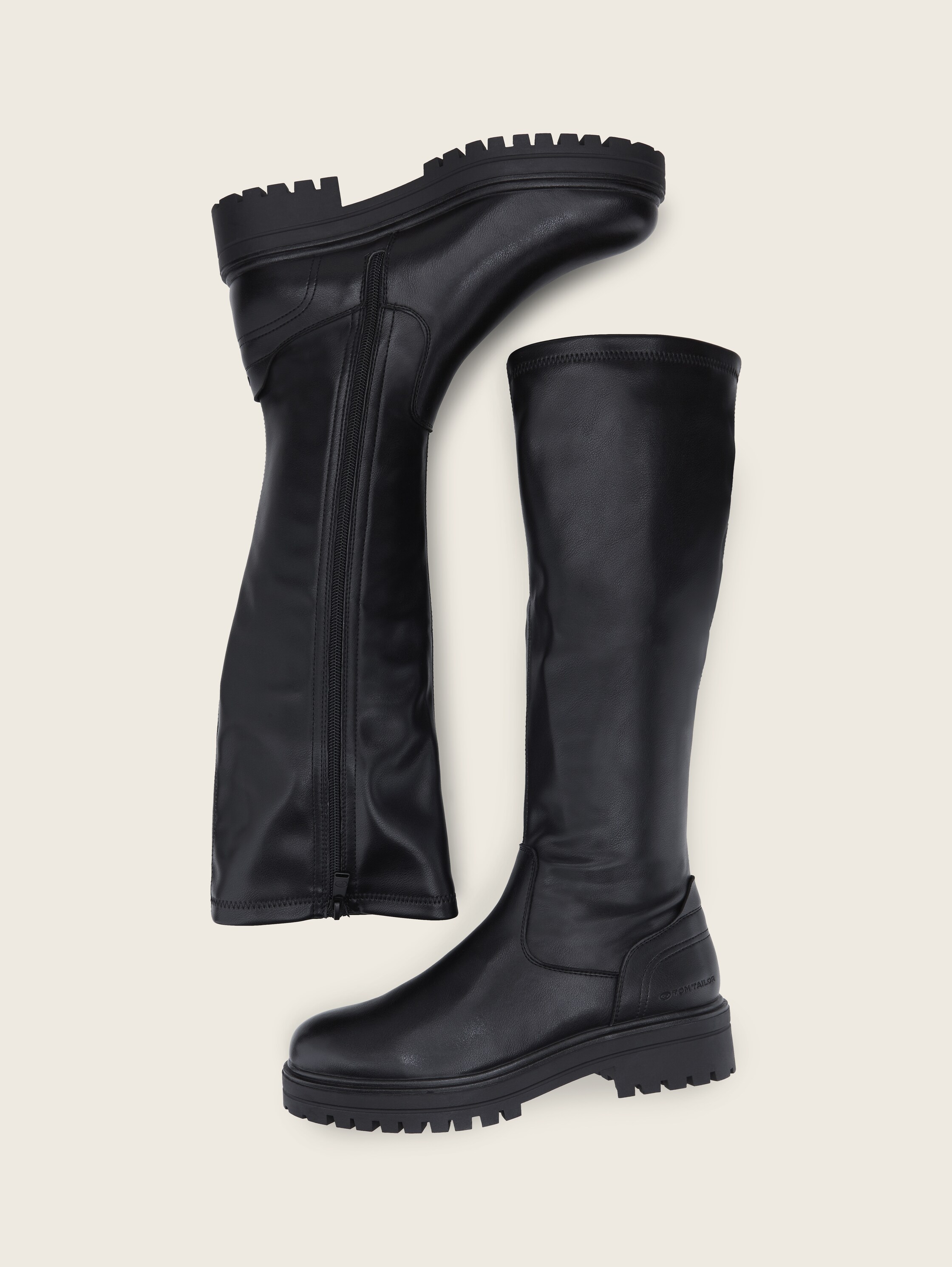Bottes en similicuir de qualité supérieure - black - Vue du produit du haut