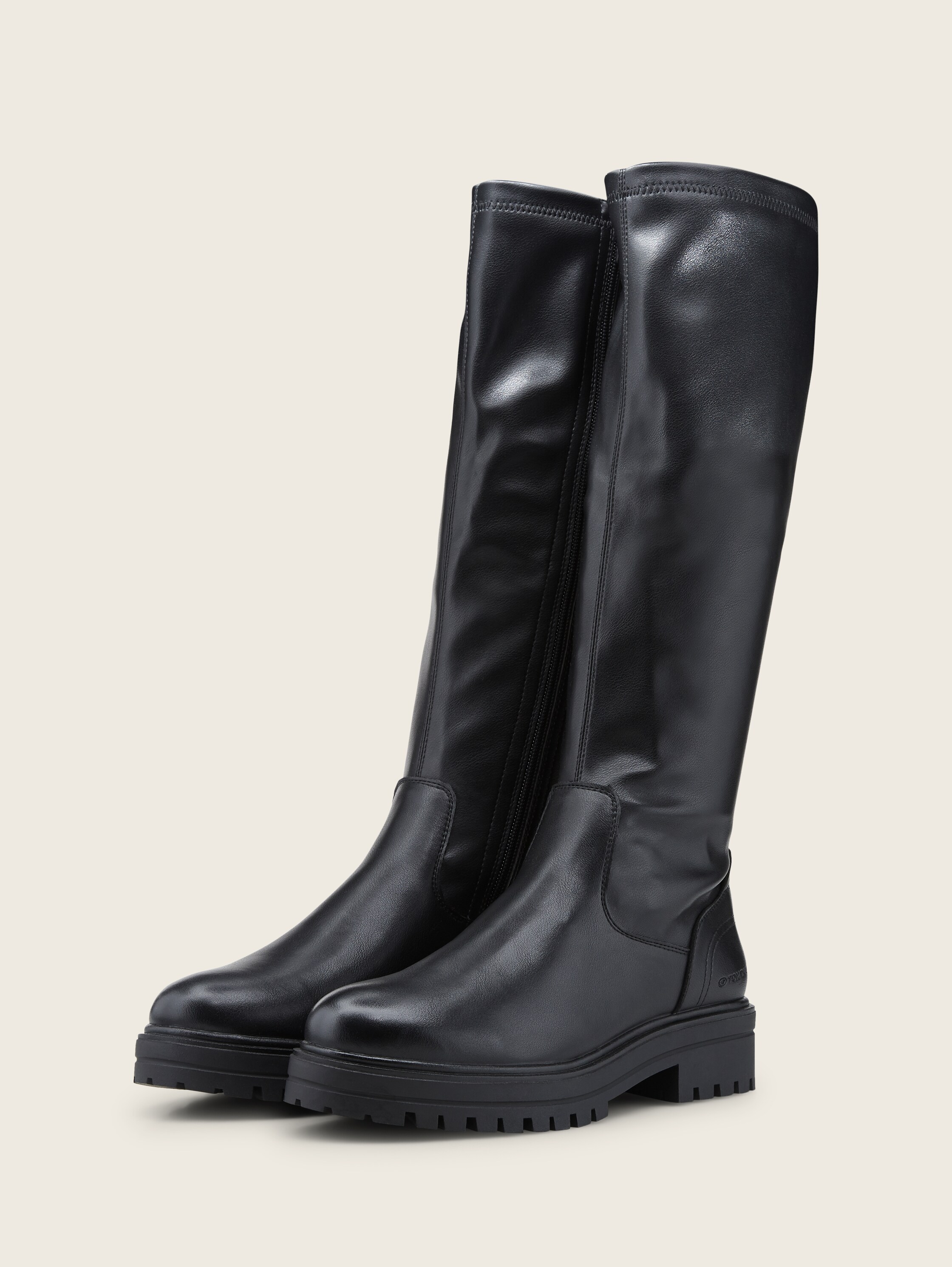 Bottes en similicuir de qualité supérieure - black - vue latérale du produit