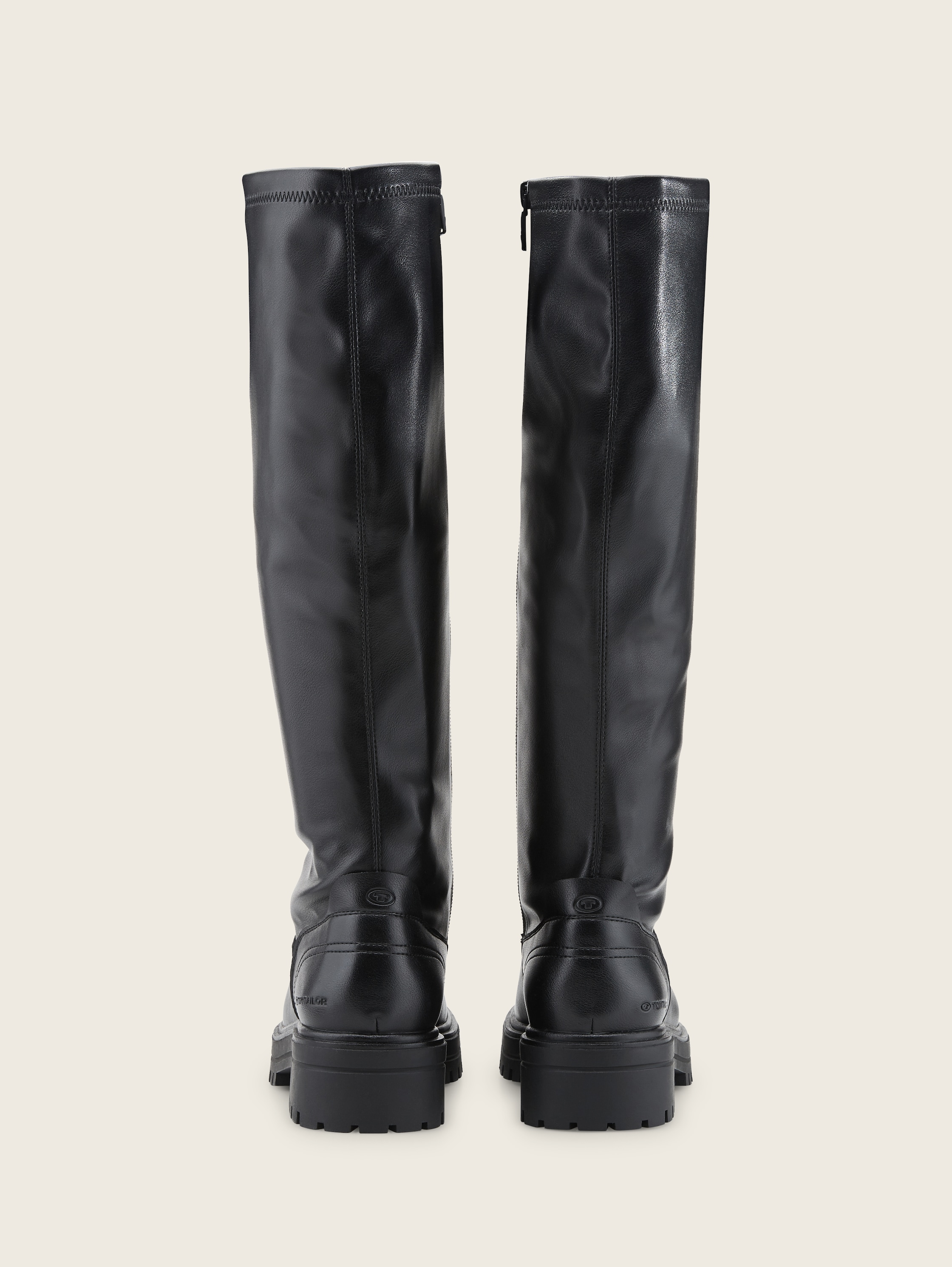 Bottes en similicuir de qualité supérieure - black - Vue arrière du produit