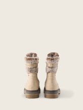 Wasserfeste Stiefel mit Fütterung - dk cream - Produkt-Rückansicht