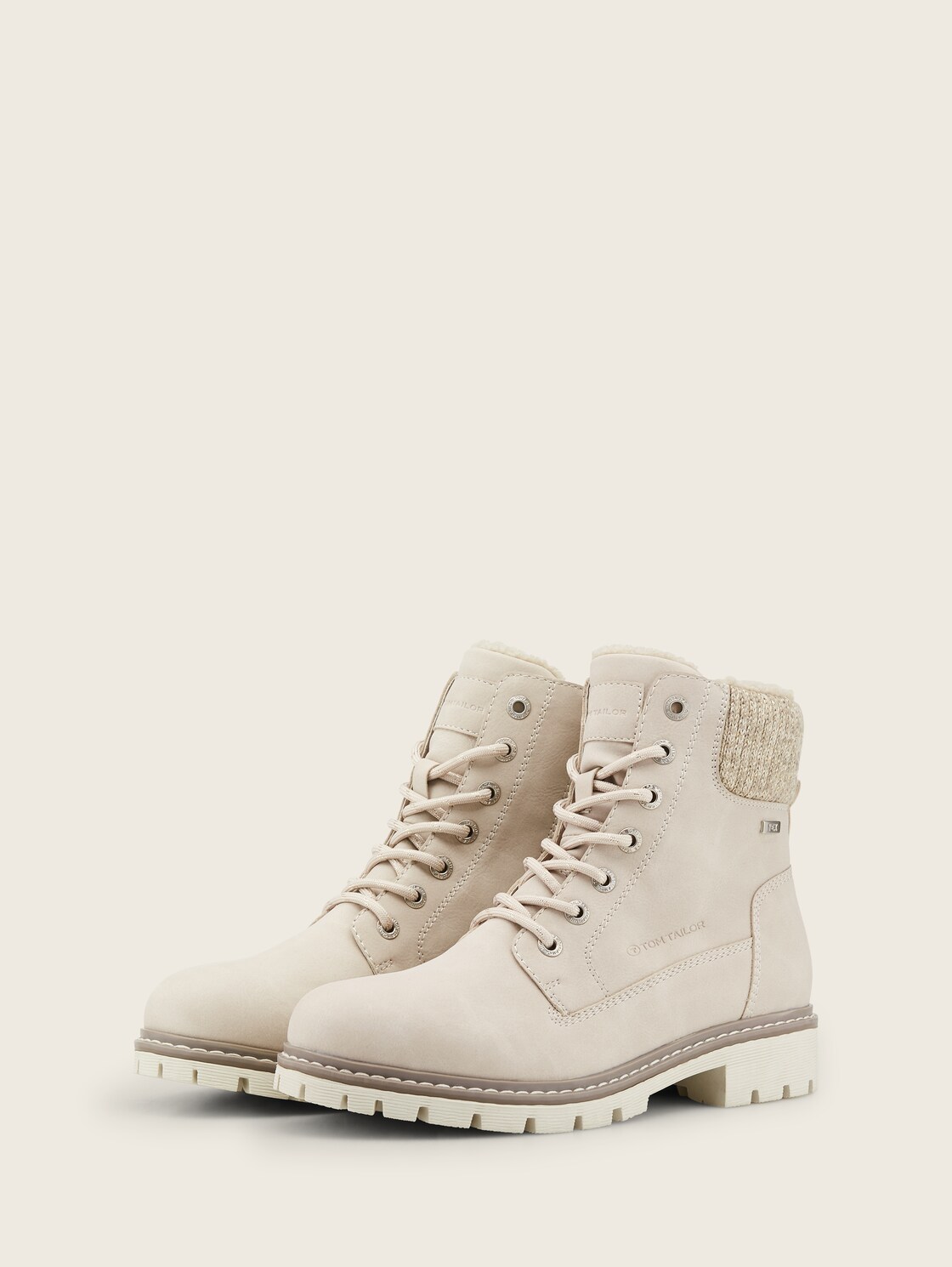 Wasserdichte Stiefel mit Fütterung - cream - seitliche Produkt-Ansicht