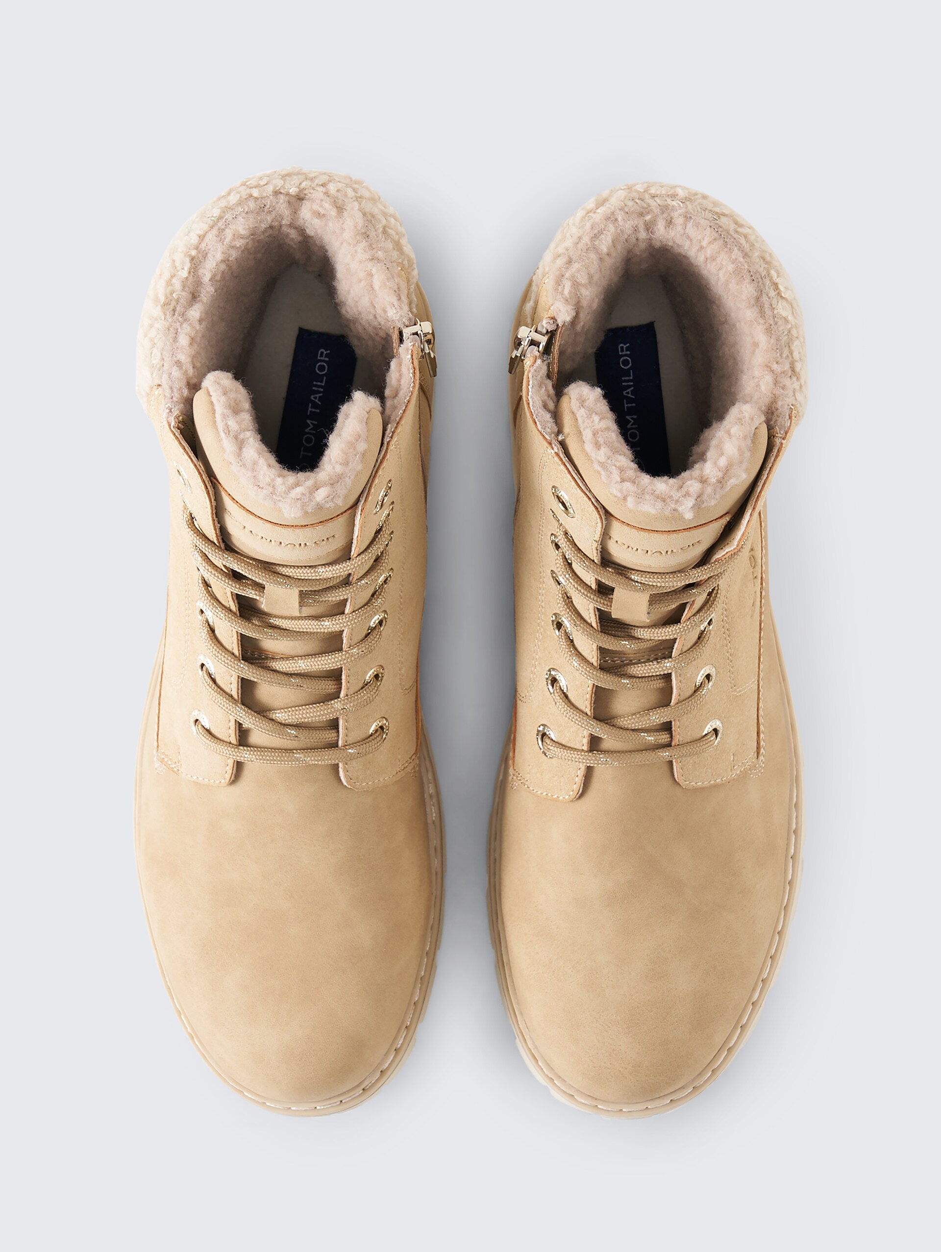 Wasserdichte Stiefel mit Fütterung - sand - Produkt-Ansicht von oben 