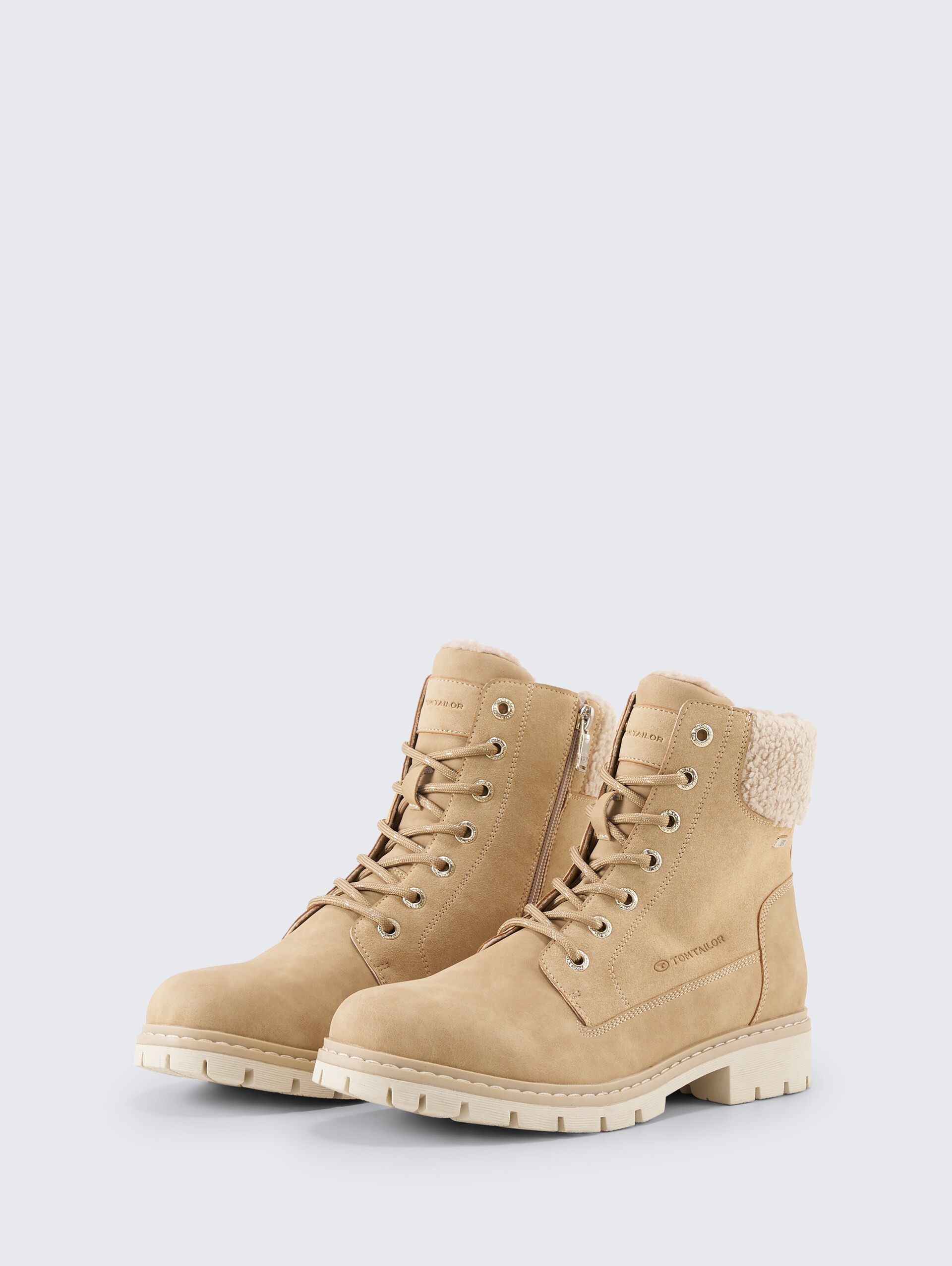 Wasserdichte Stiefel mit Fütterung - sand - seitliche Produkt-Ansicht