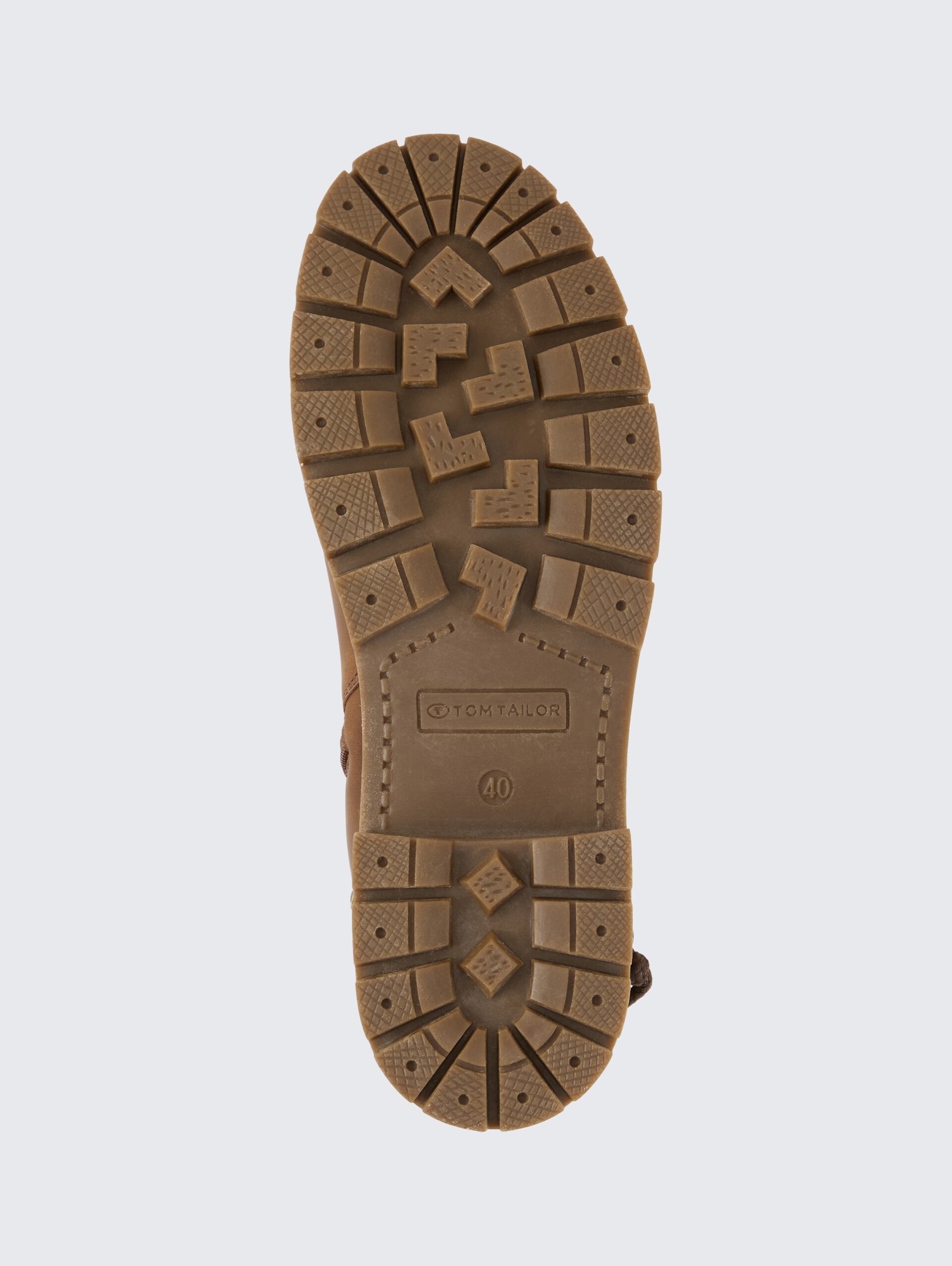 Wasserfeste Stiefel mit Fütterung - cognac - Produkt-Ansicht Sohle