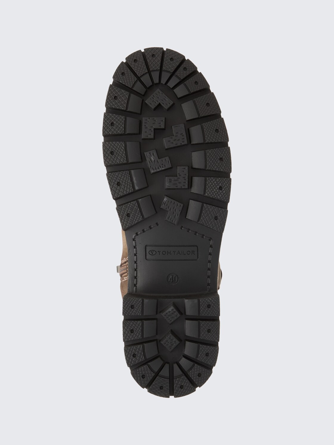 Wasserfeste Stiefel mit Fütterung - taupe - Produkt-Ansicht Sohle