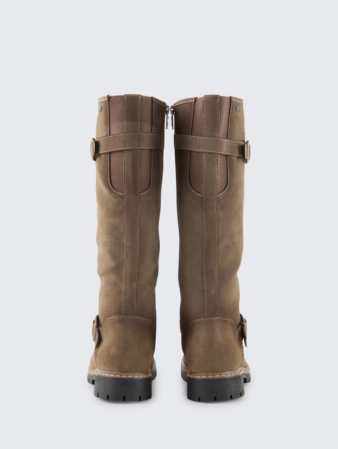 Wasserfeste Stiefel mit Fütterung - taupe - Produkt-Rückansicht