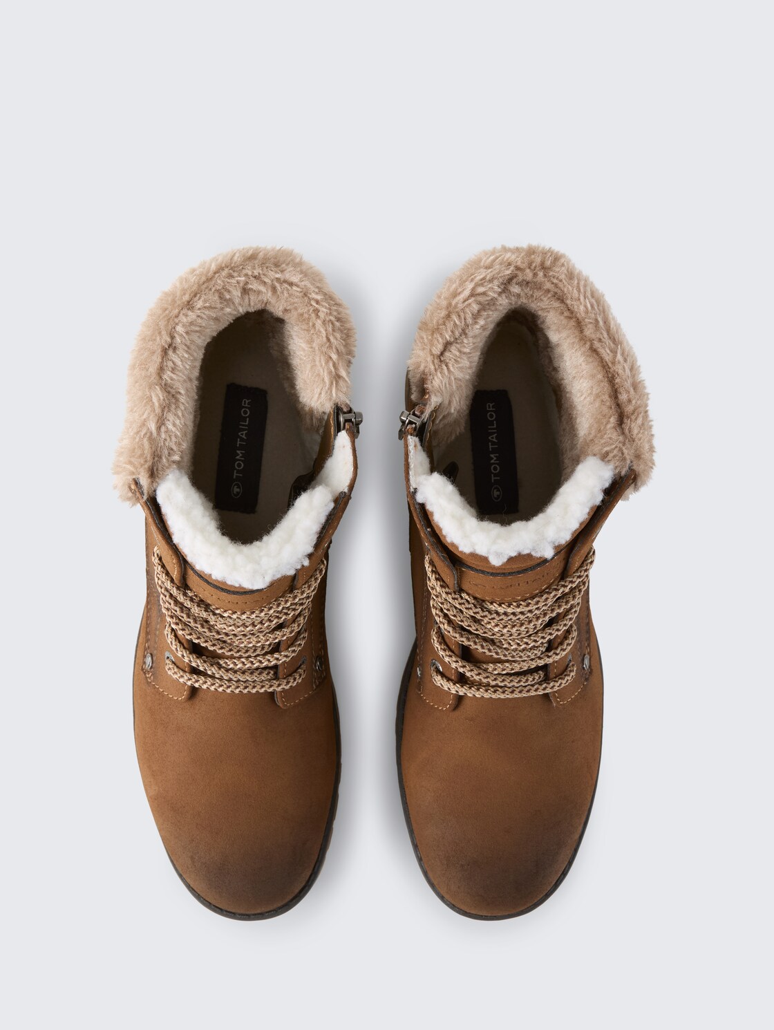 Wasserdichte Stiefelette mit Fütterung - whisky - Produkt-Ansicht von oben 