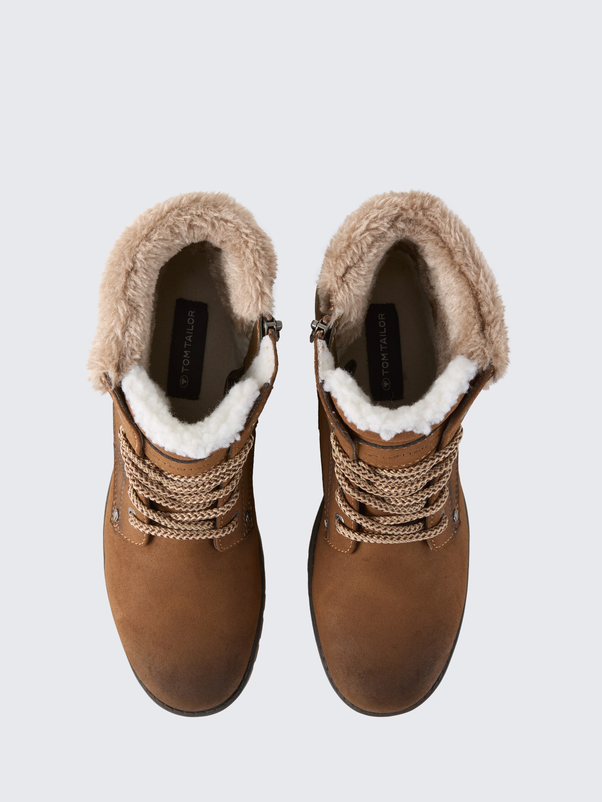 Wasserdichte Stiefelette mit Fütterung - whisky - Produkt-Ansicht von oben 