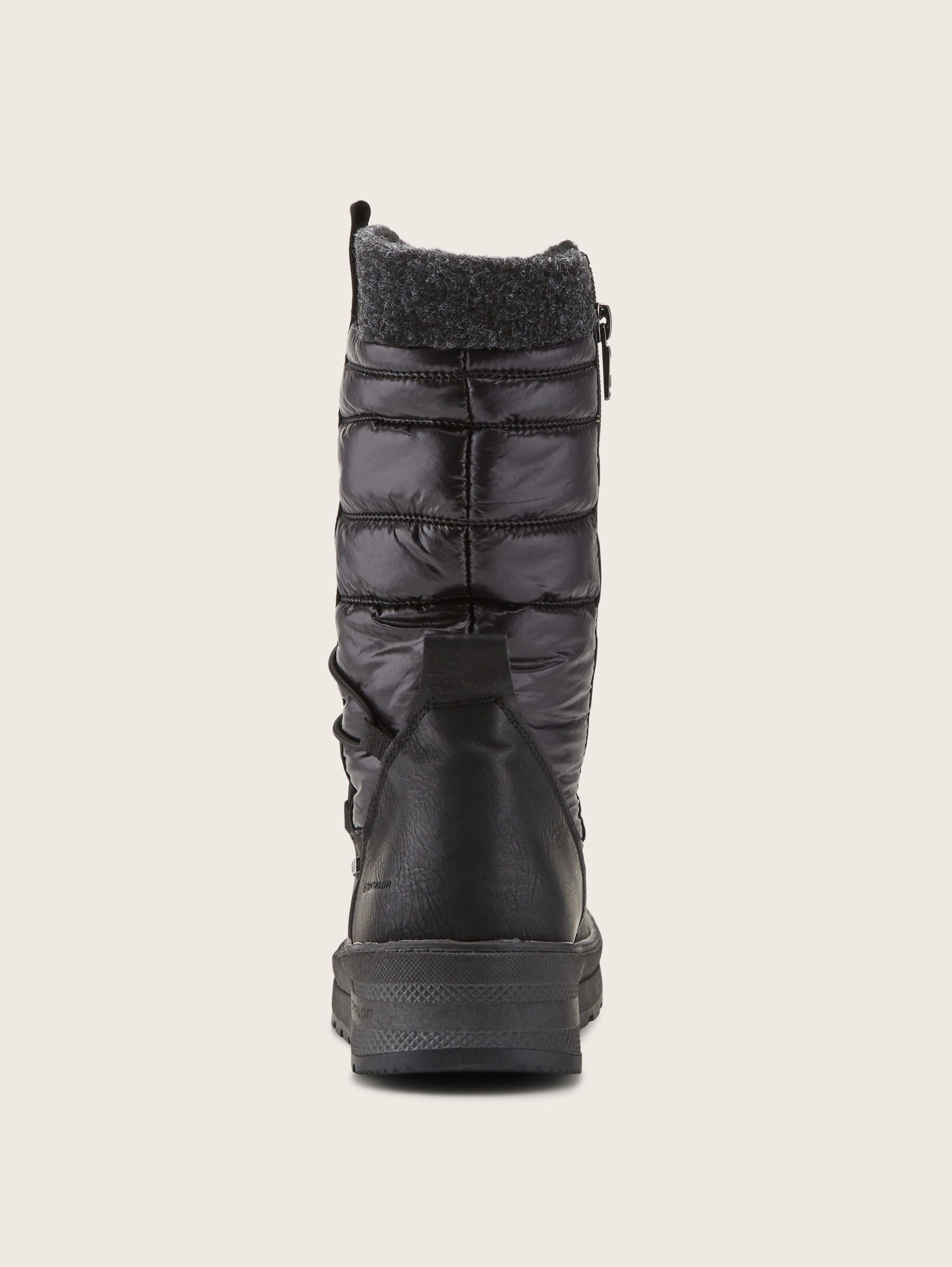 Lined boots - black - Product rear view