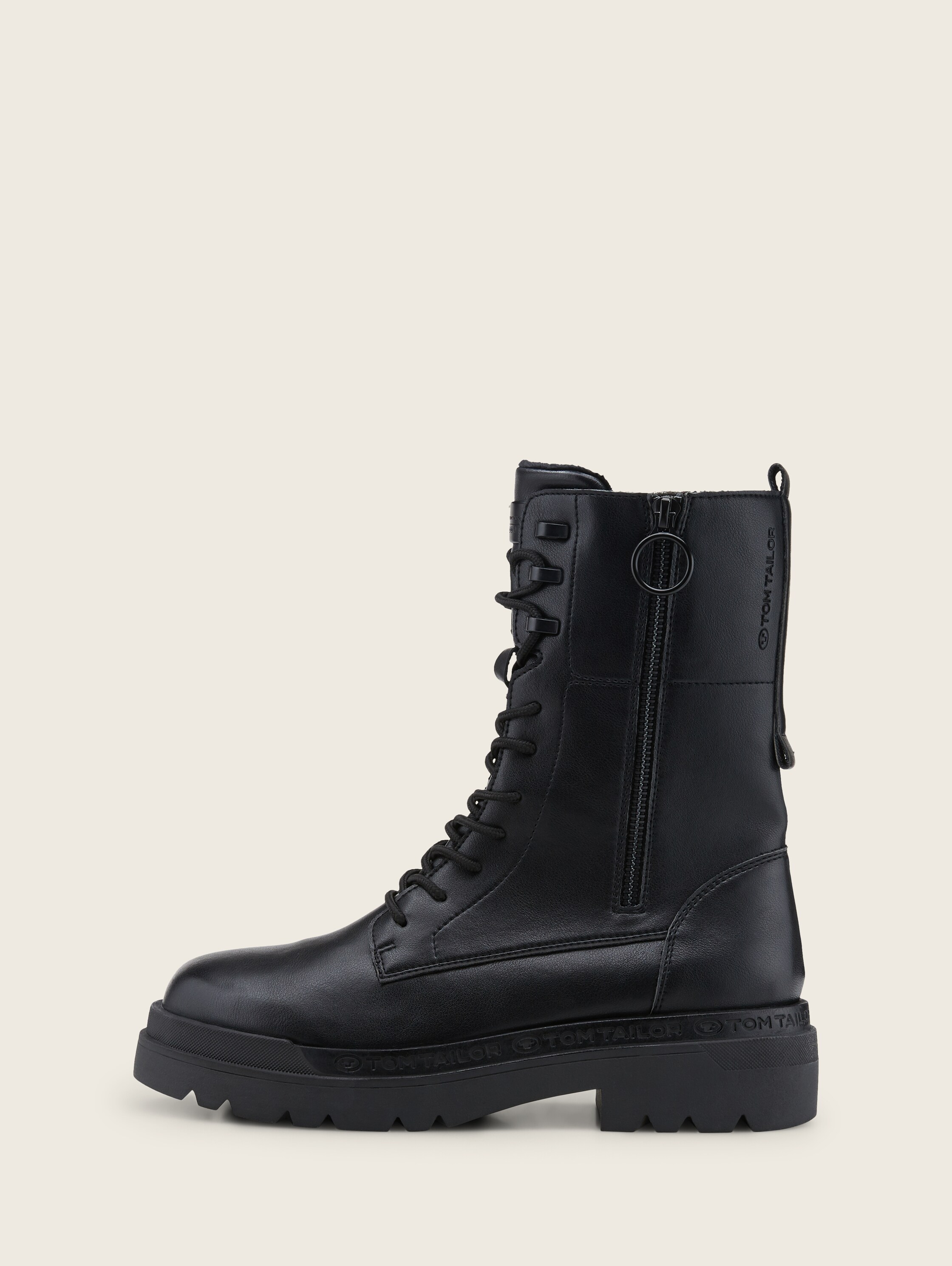Boots made of artificial leather - black_1 - 