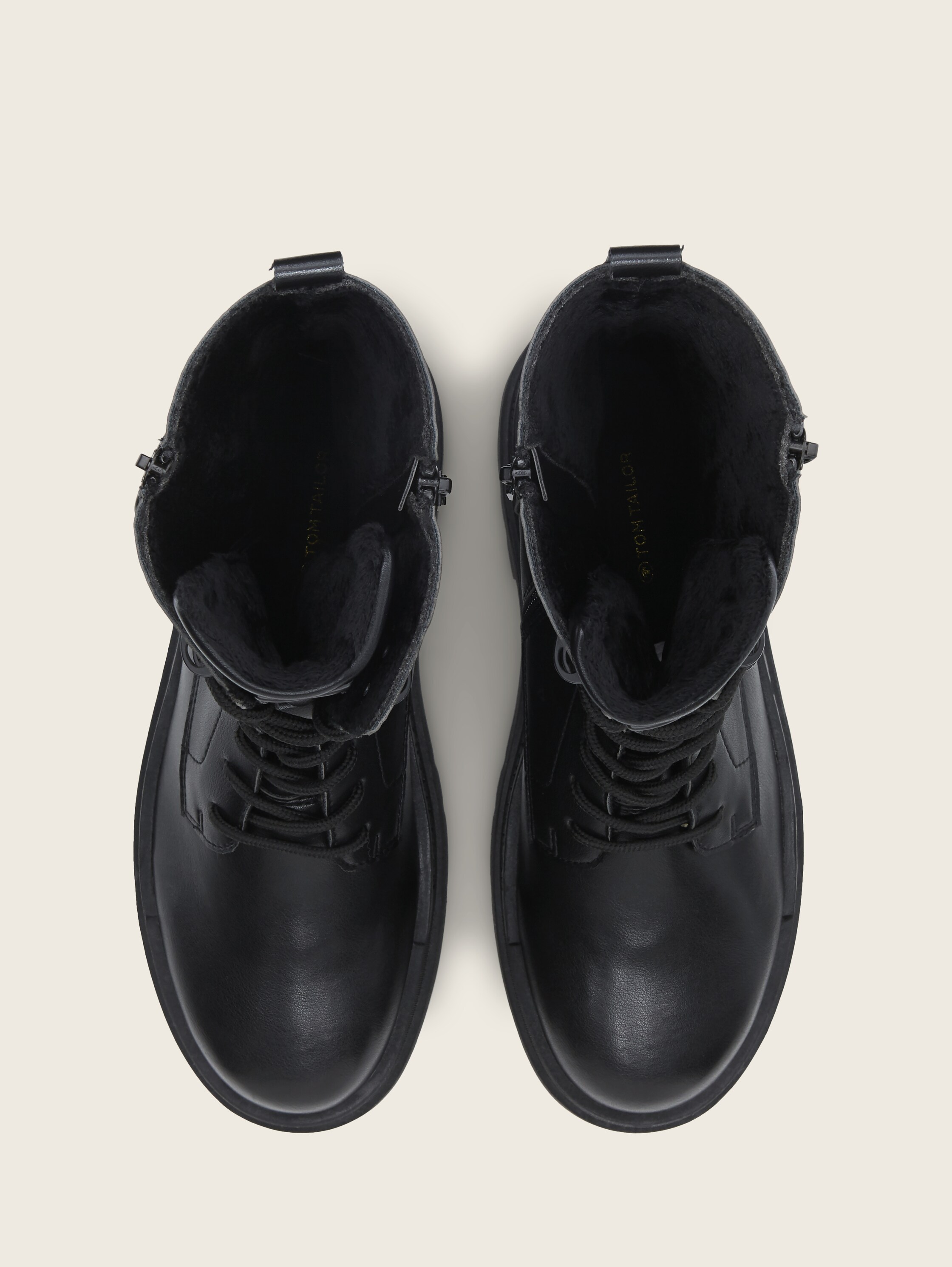 Boots made of artificial leather - black_1 - 