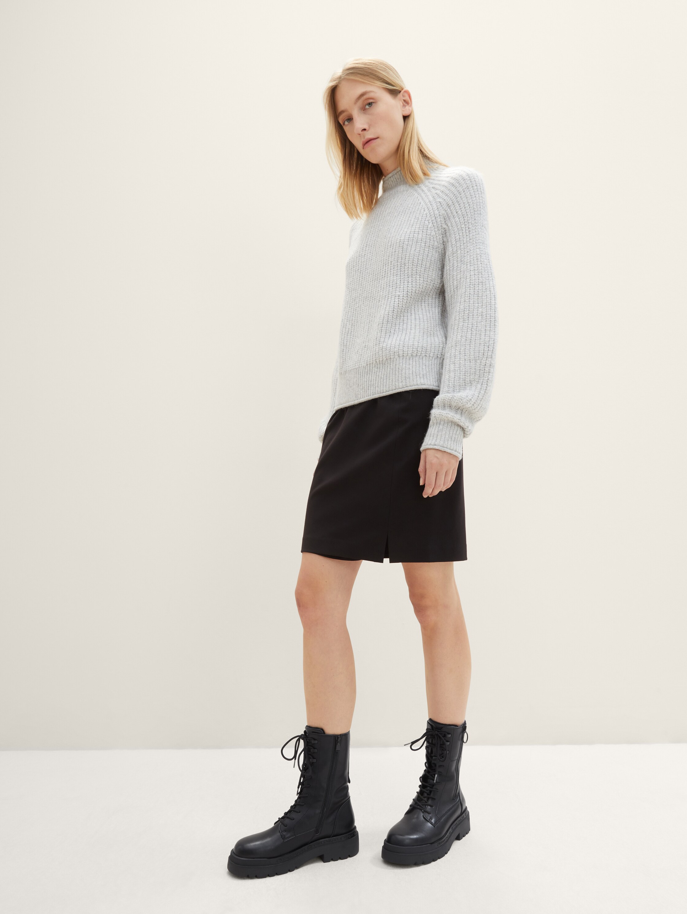 Boots made of artificial leather - black_1 - 