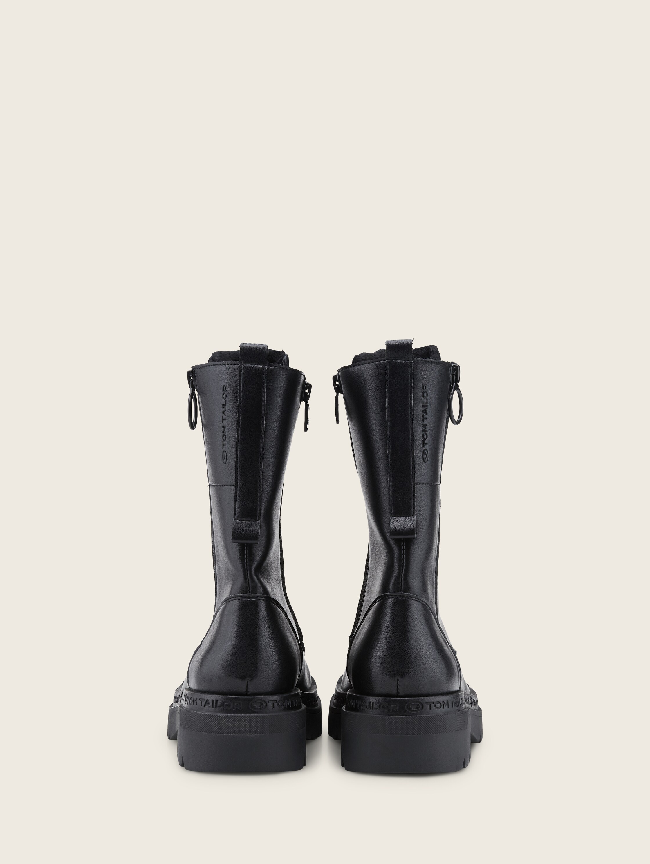 Boots made of artificial leather - black_1 - 