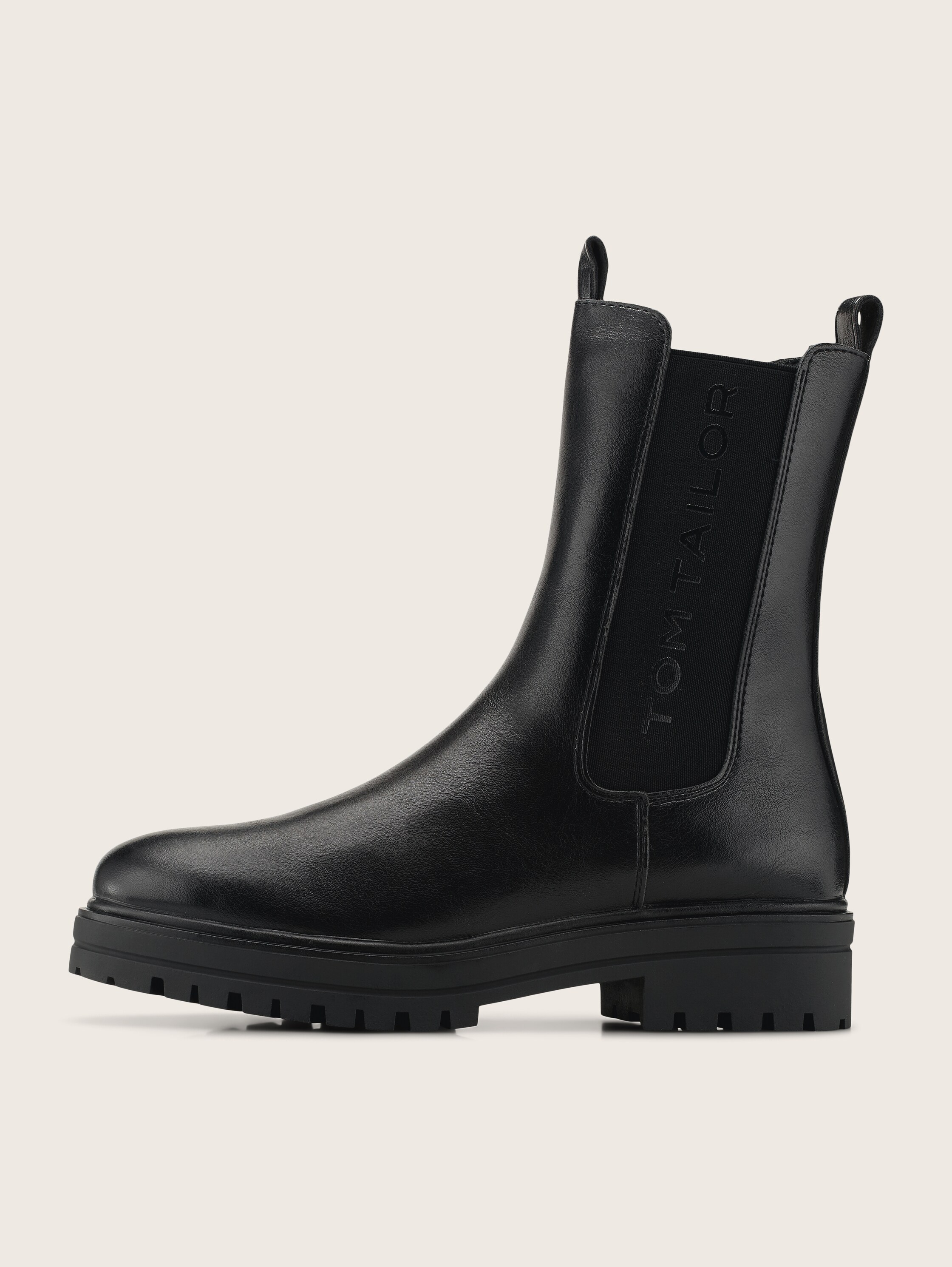 Gefütterte Stiefel mit Gummieinsatz - 6