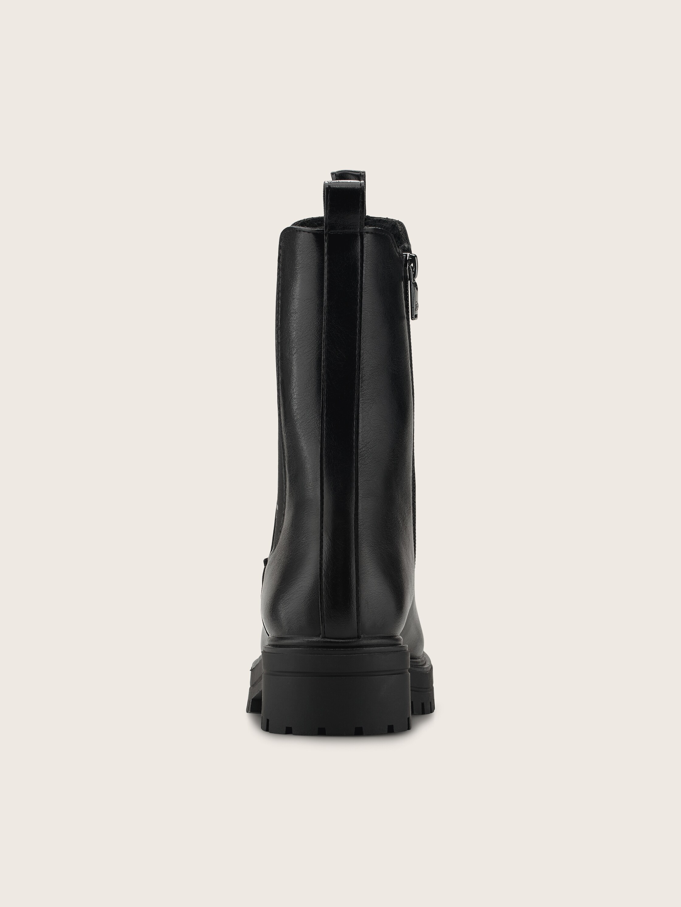 Gefütterte Stiefel mit Gummieinsatz - 4