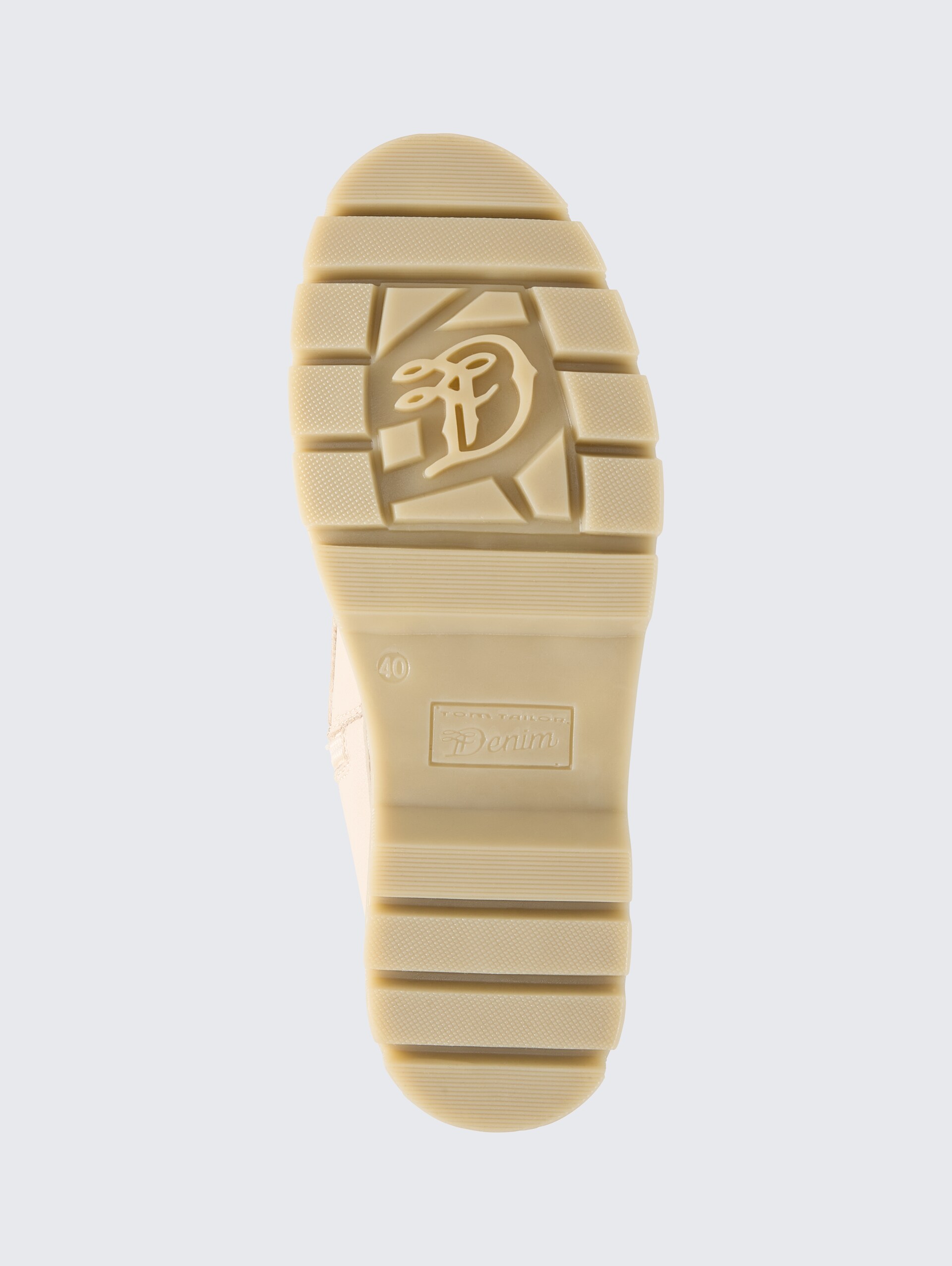 Wasserdichte Stiefel mit Logo-Applikation - beige - Produkt-Ansicht Sohle
