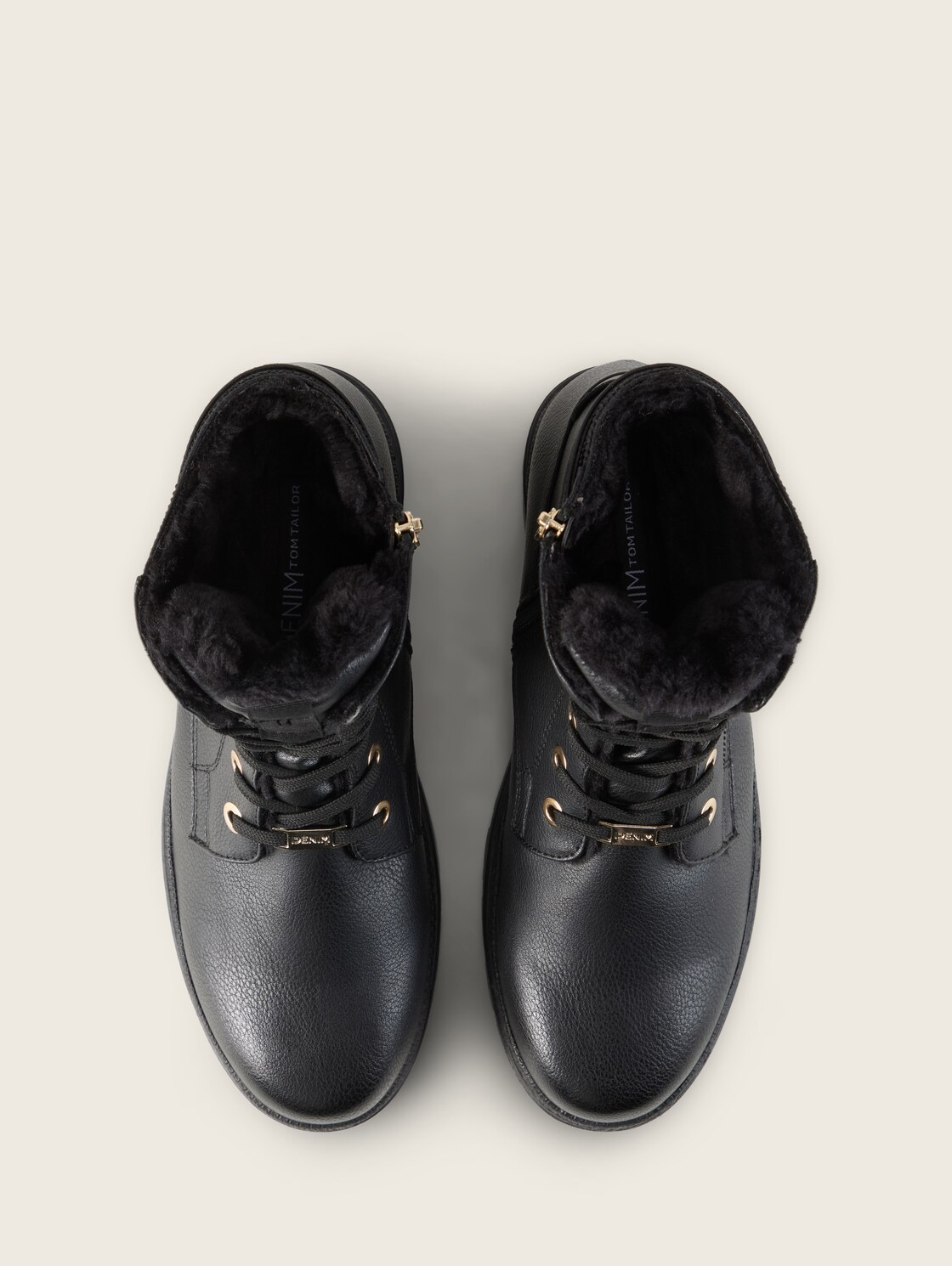 Waterdichte laarzen met logo-applicatie - black - Bovenaanzicht product 