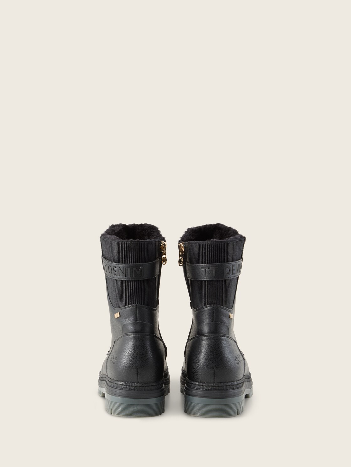 Waterdichte laarzen met logo-applicatie - black - Achteraanzicht product