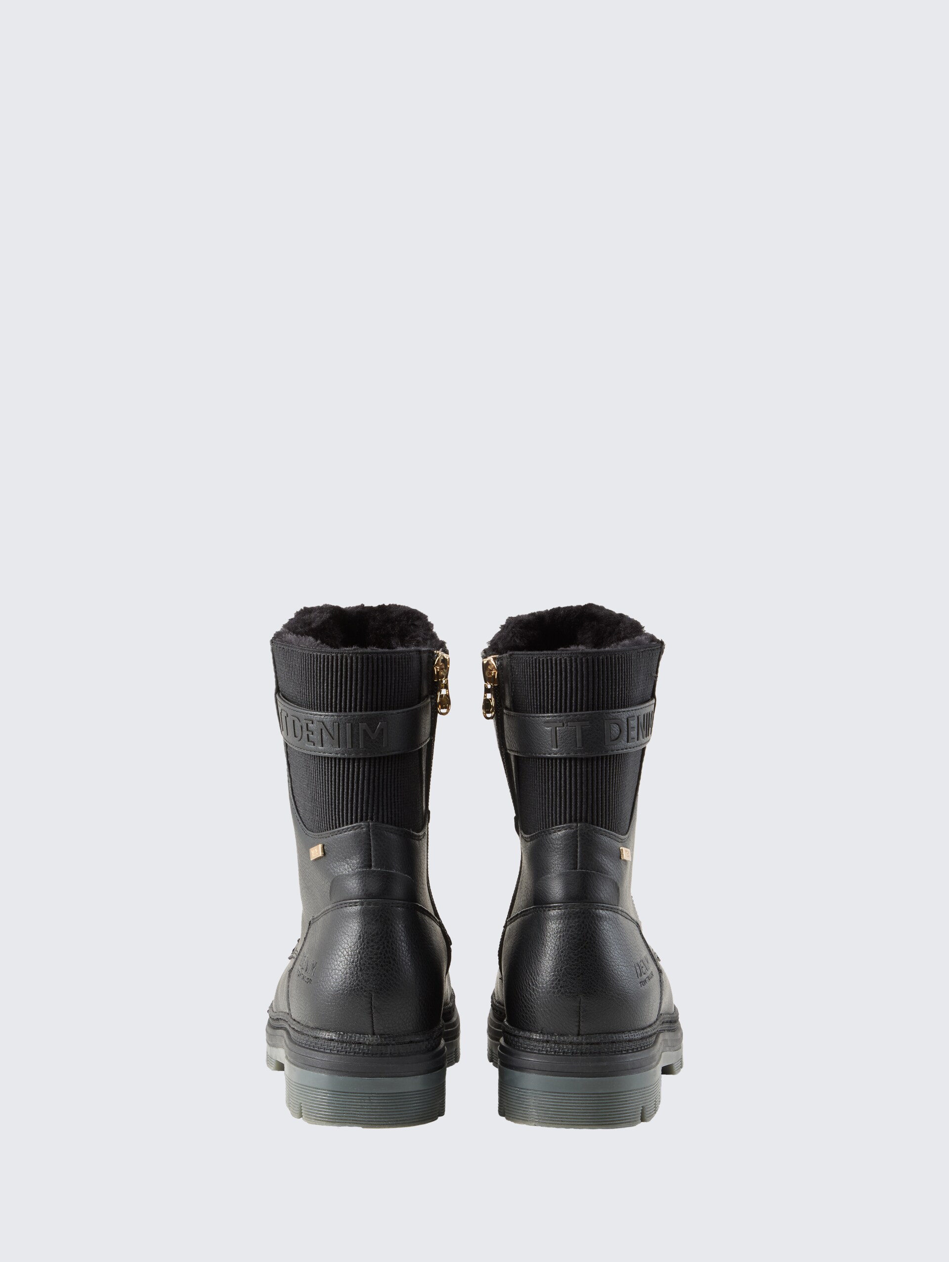 Wasserdichte Stiefel mit Logo-Applikation - black - Produkt-Rückansicht