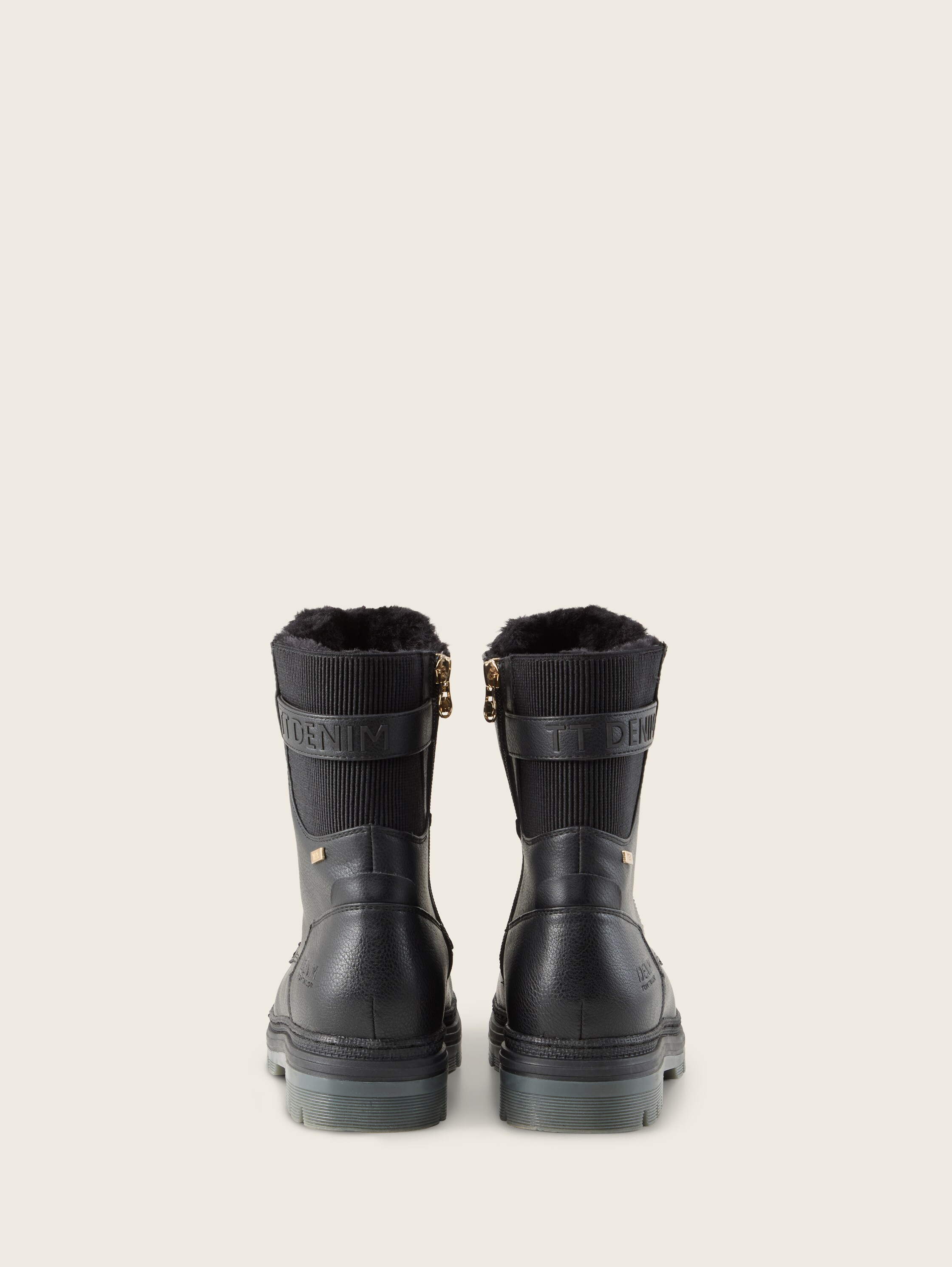 Waterdichte laarzen met logo-applicatie - black_1 - 