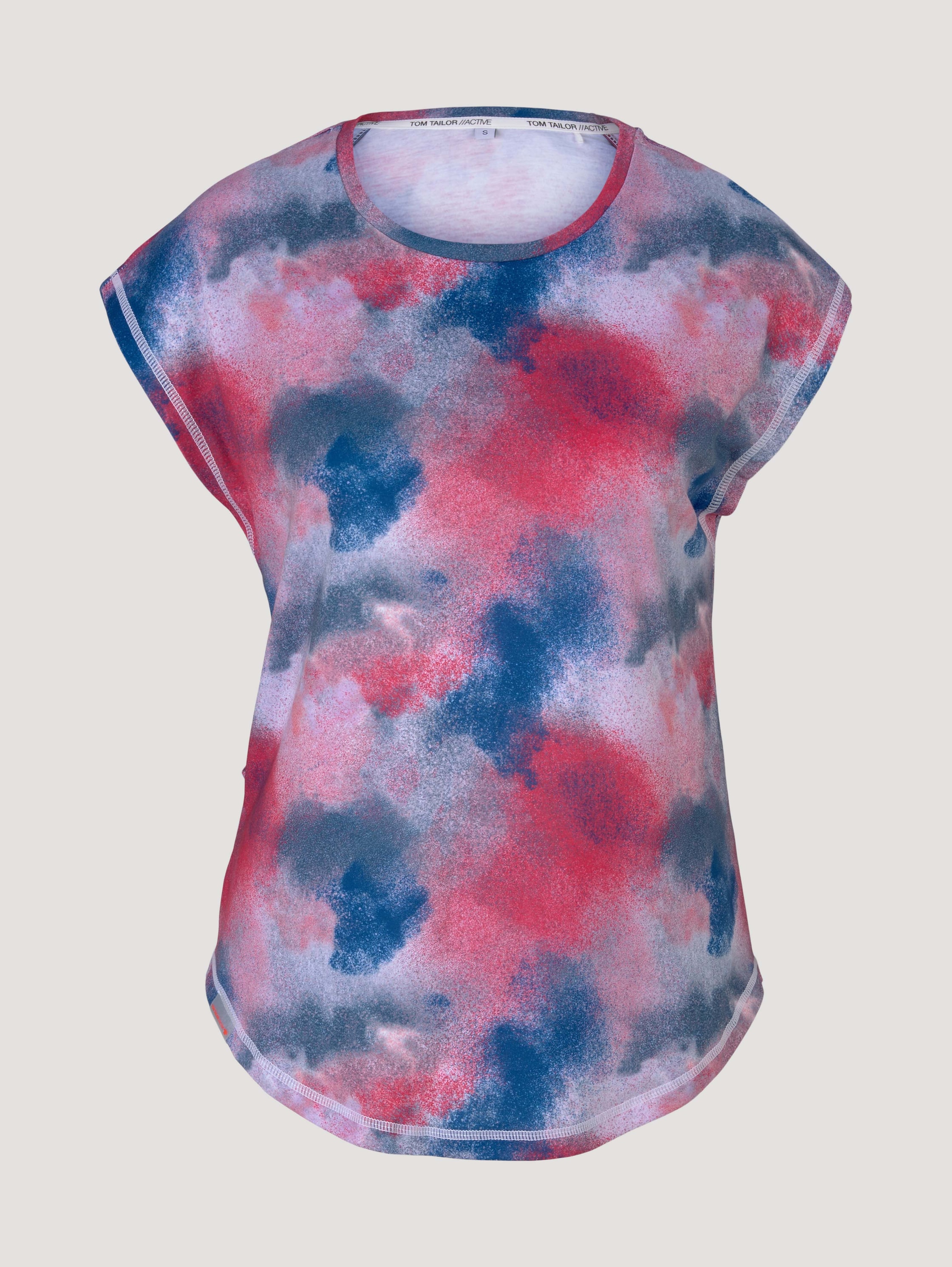 T-shirt de sport avec découpes - offwhite-neonpink - Vue de face du produit