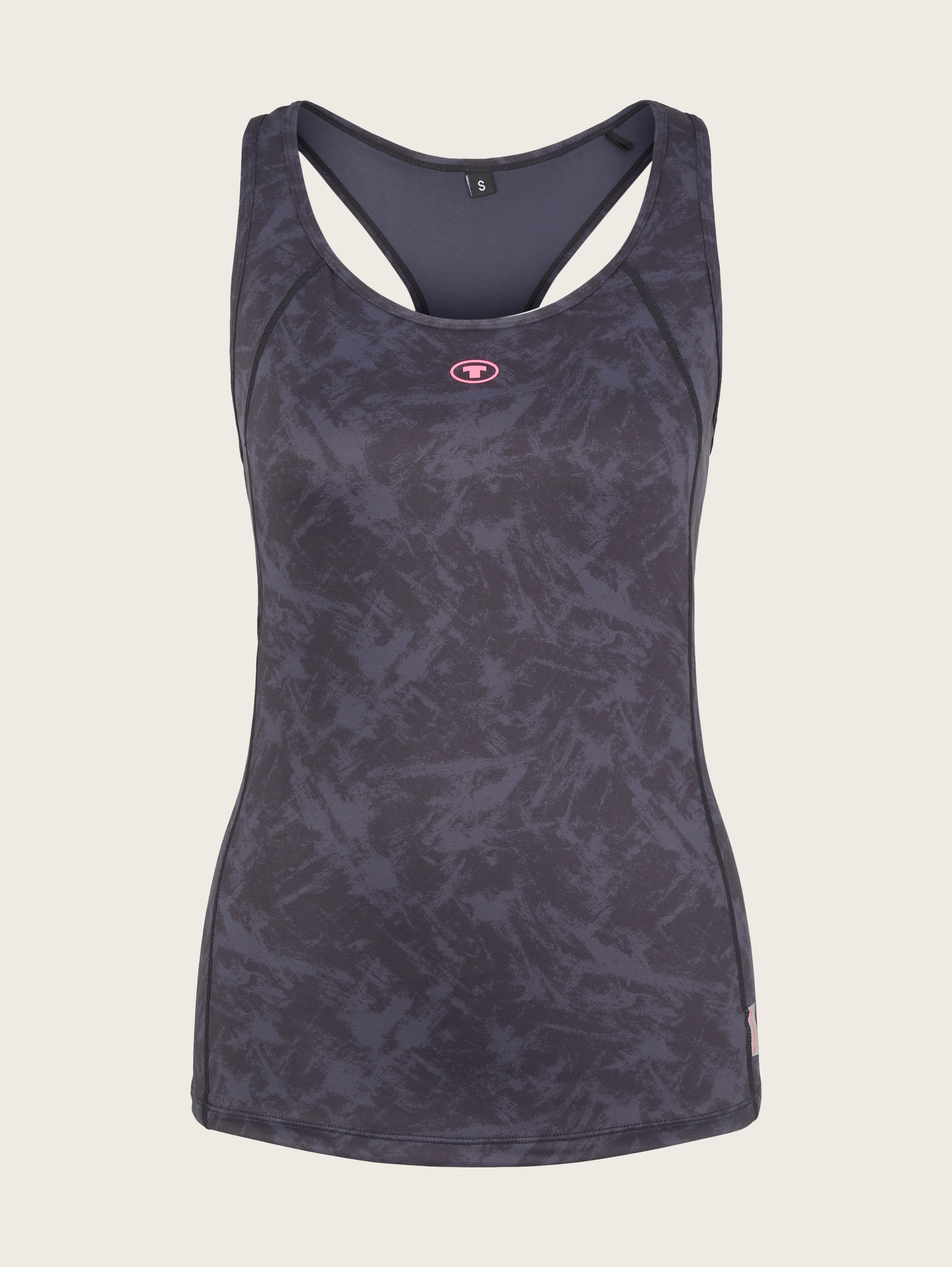 Ademende sporttop - Black AOP