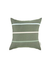 Selected, Striped cushion cover by Tom Tailor, green