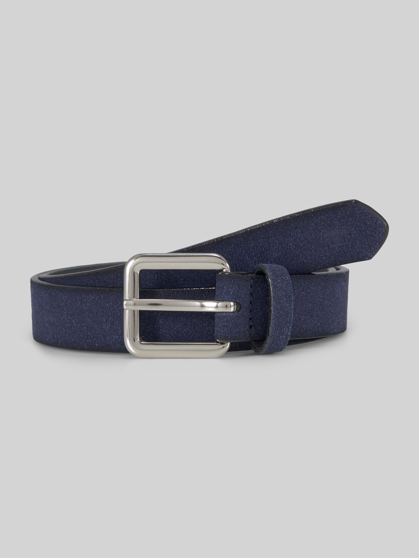 TTDAISY narrow belt with square pin buckle by Unisex, navy uni