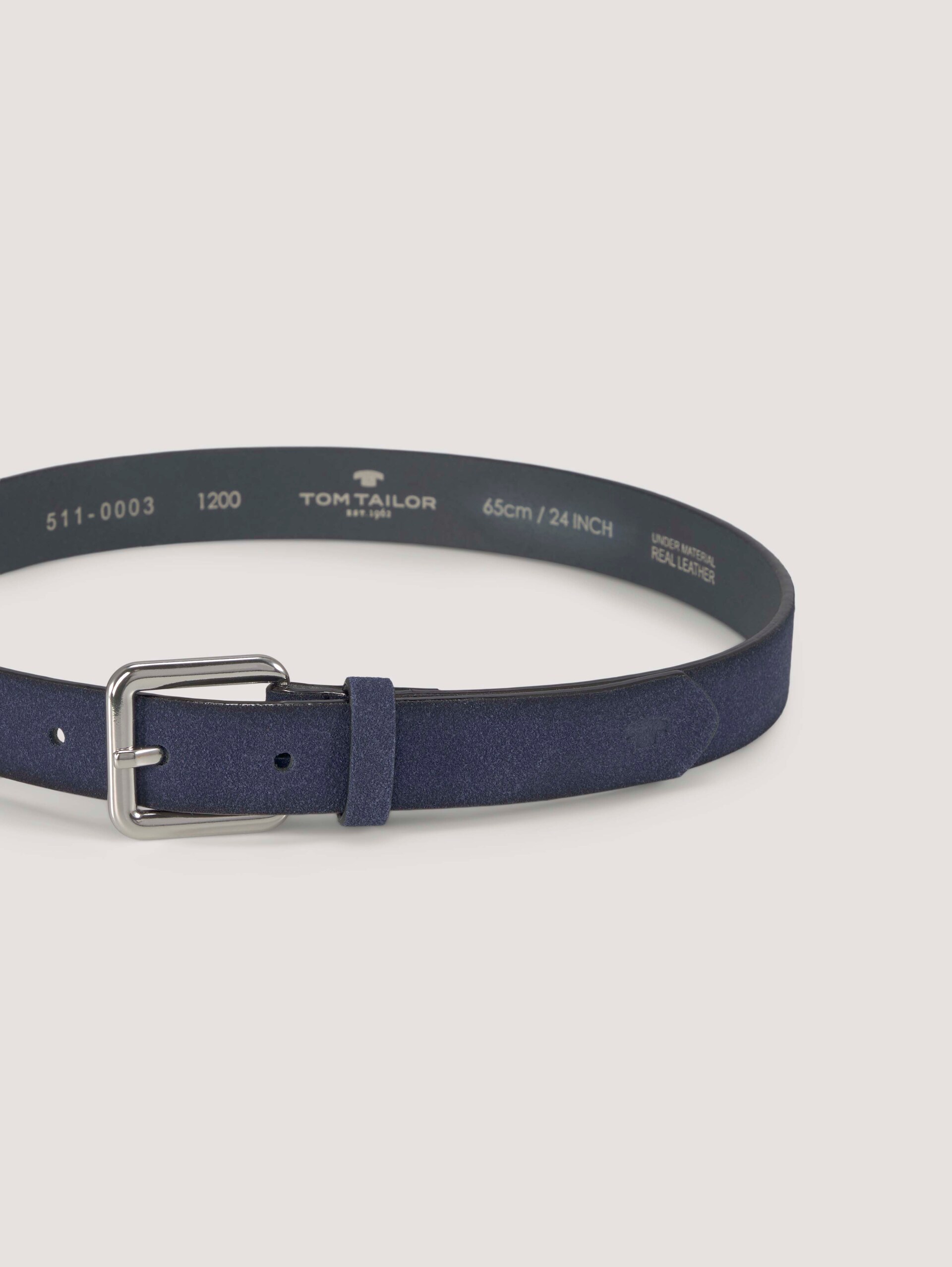 TTDAISY Kids schmaler Gürtel mit eckiger Dornschließe - navy uni - Produkt-Ansicht von oben 