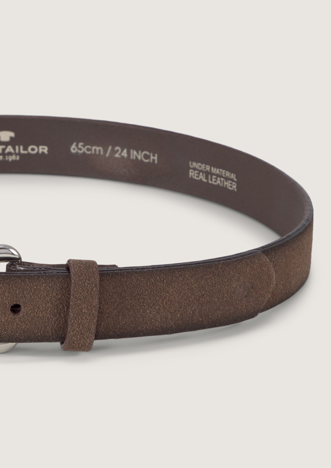 TTDAISY Kids schmaler Gürtel mit eckiger Dornschließe - brown uni - Produkt-Ansicht von oben 