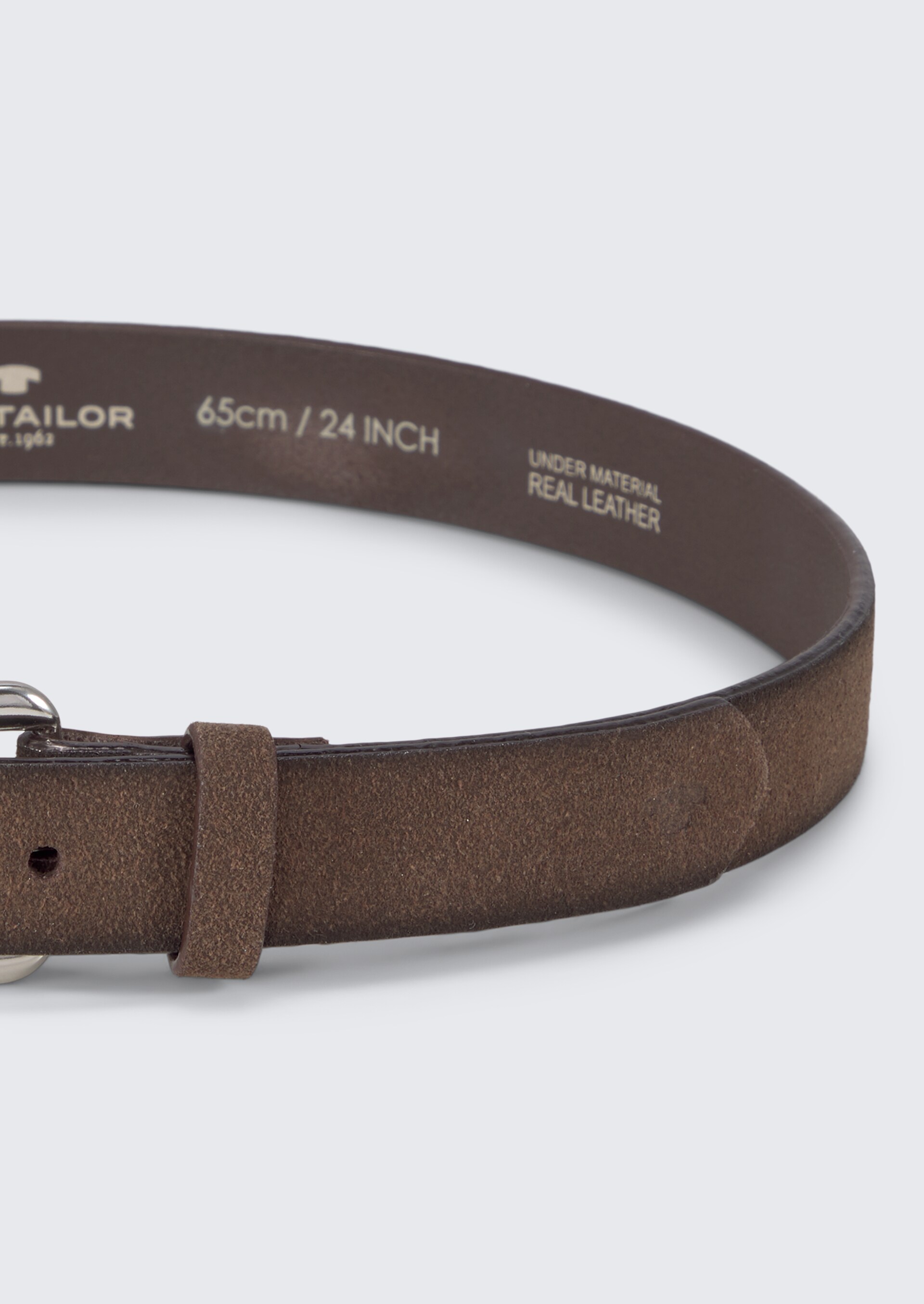 TTDAISY Kids schmaler Gürtel mit eckiger Dornschließe - brown uni - Produkt-Ansicht von oben 