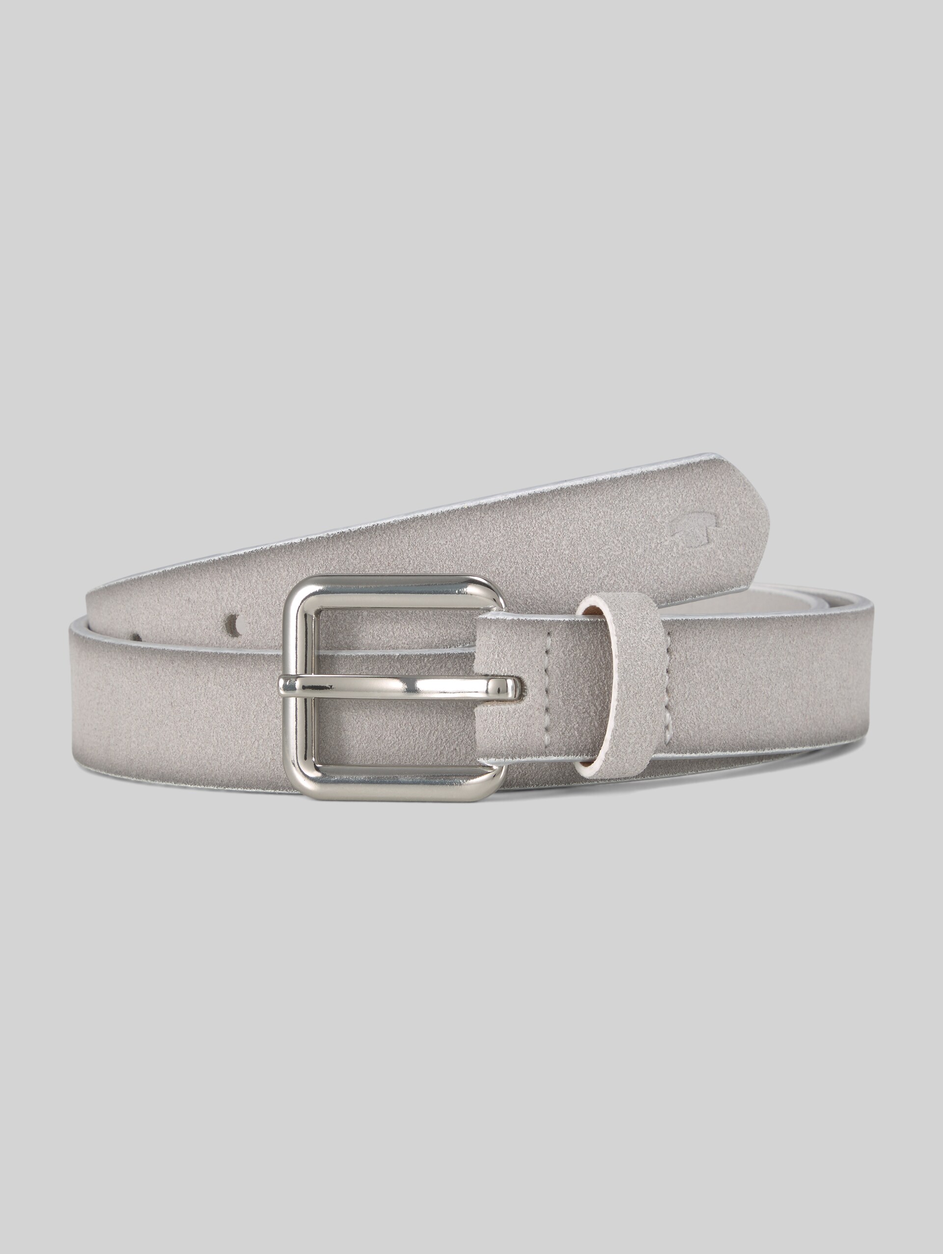 TTDAISY narrow belt with square pin buckle - ecru uni - Front product view