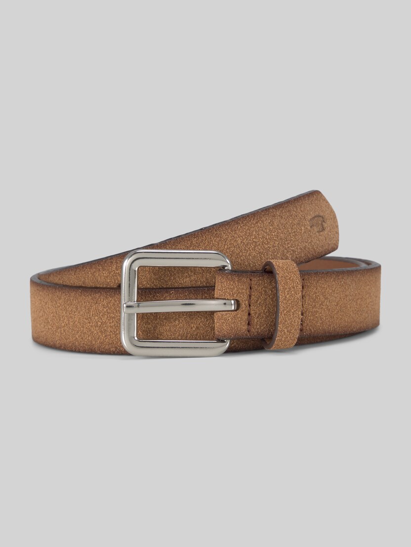 TTDAISY narrow belt with square pin buckle by Unisex, light brown uni