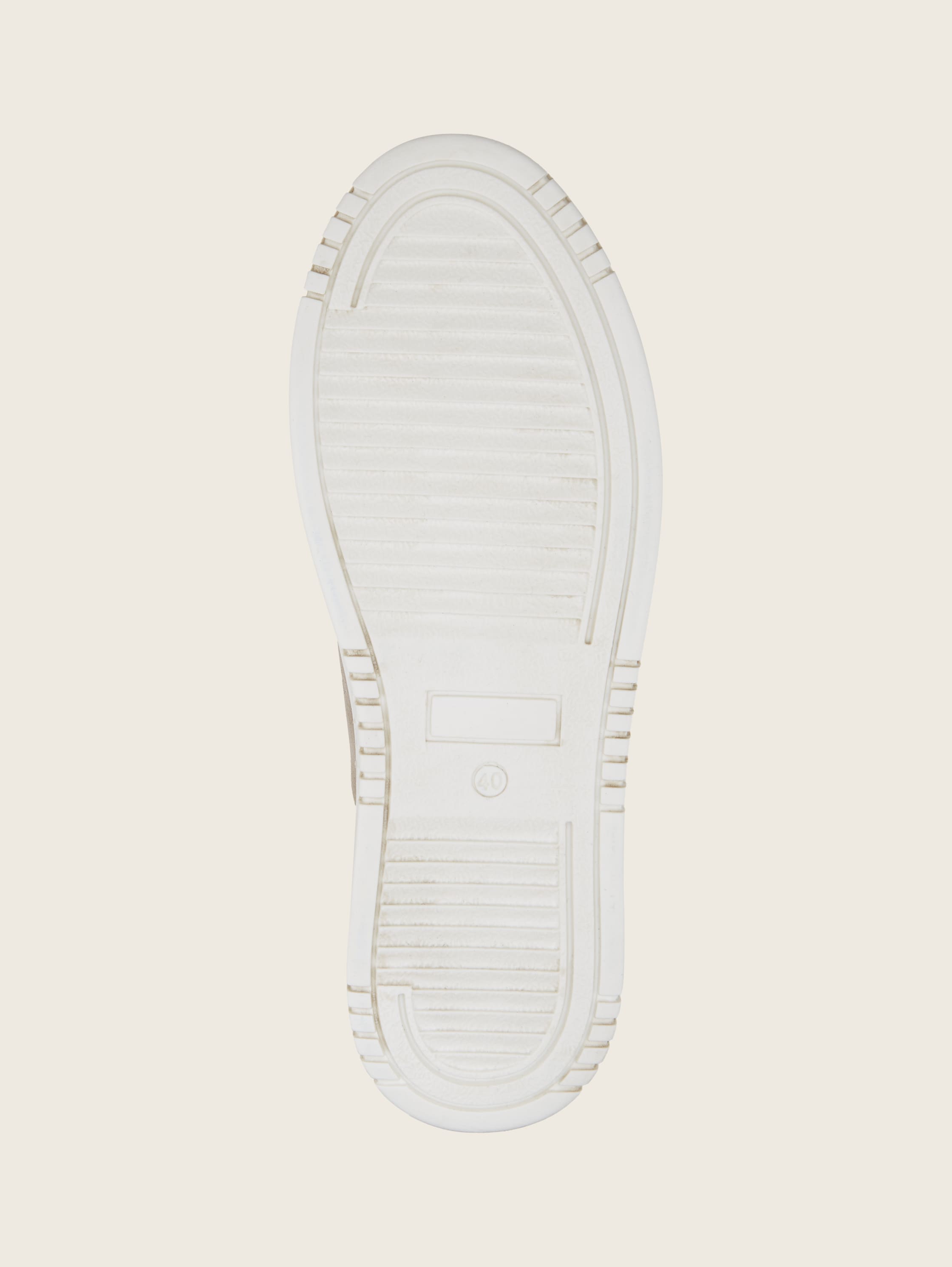 Sneaker aus Leder - white-ltgrey - Produkt-Ansicht Sohle