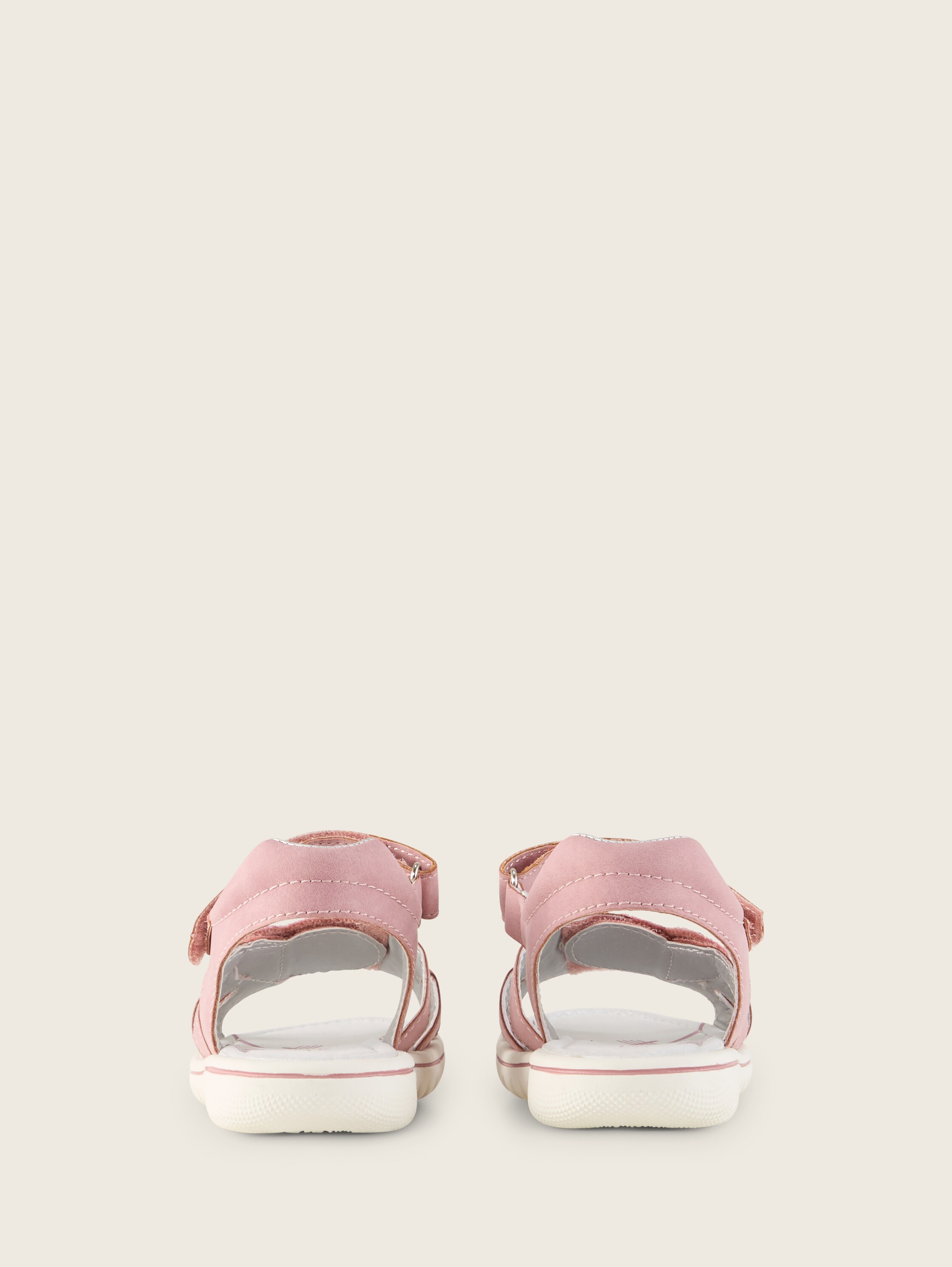 Sandals with a motif print - nude - 