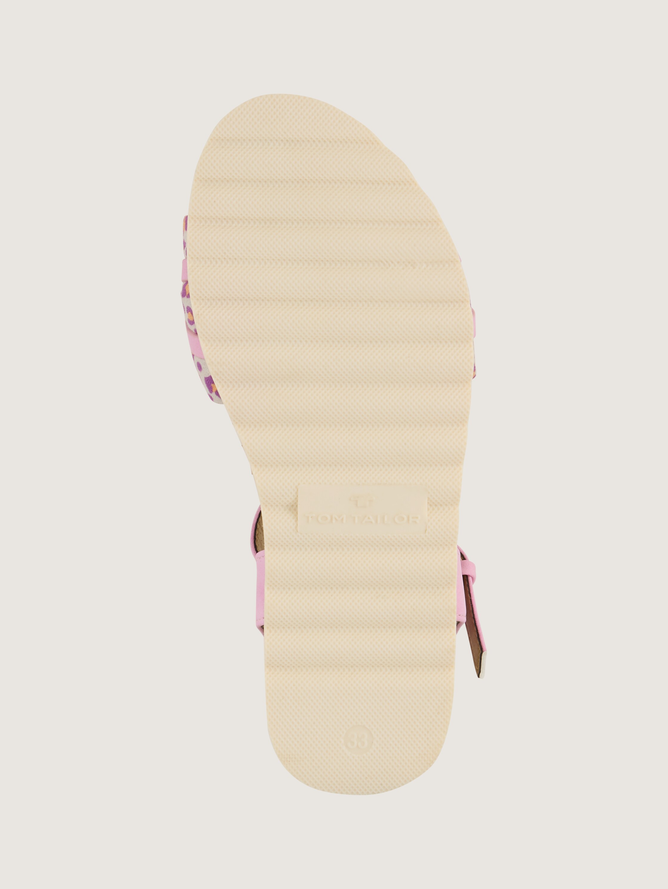 Sandalen met enkelbandje en dierenprint - rose - 