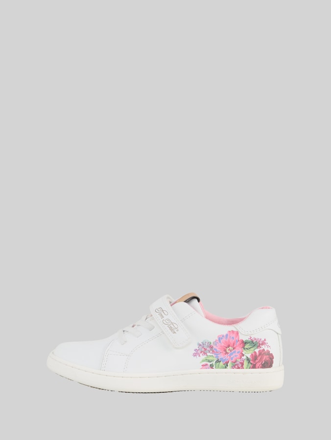Baskets avec imprimé floral par Teen Girls, white