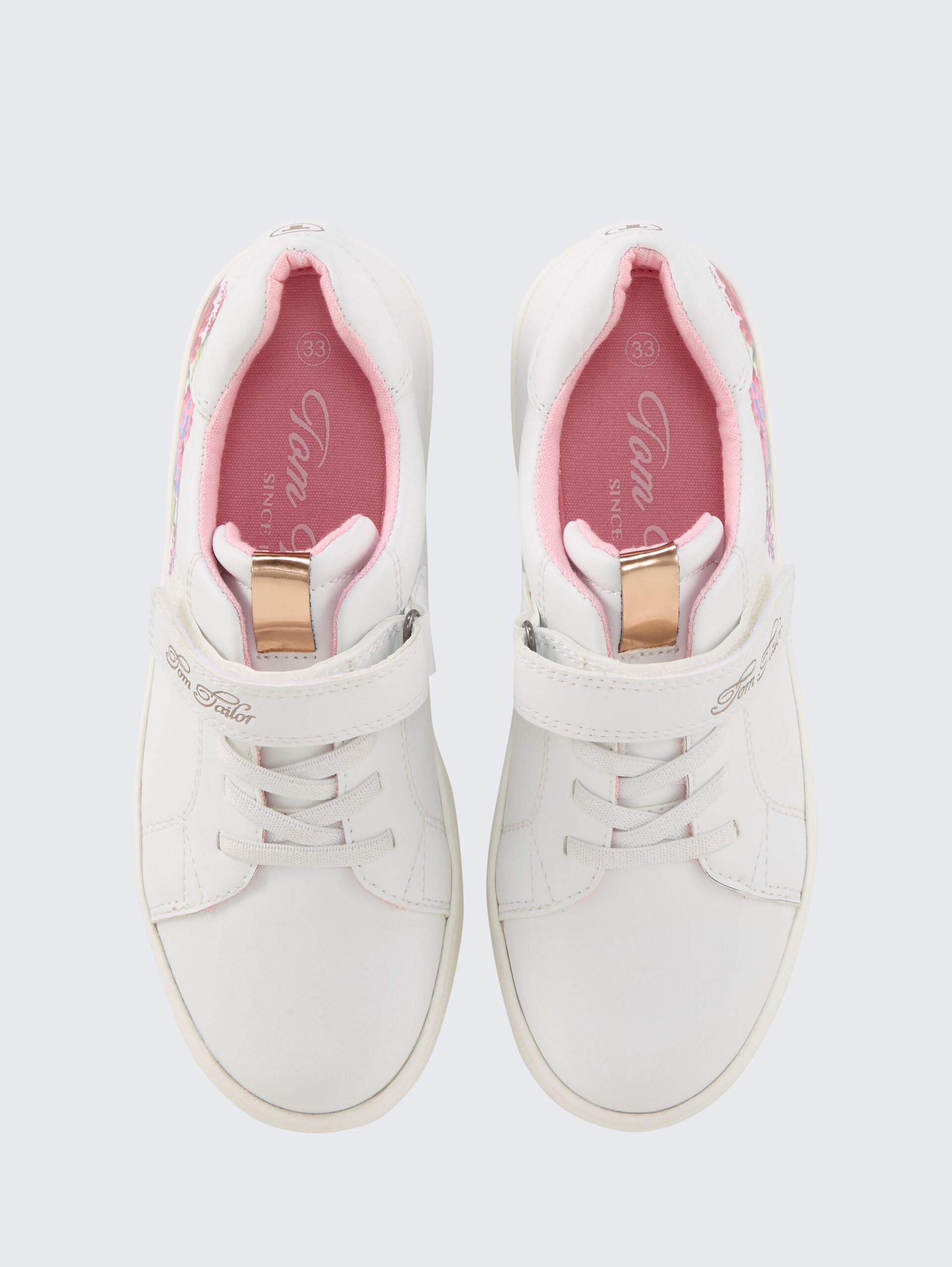 Sneaker mit Blumen-Print - white - Produkt-Ansicht von oben 