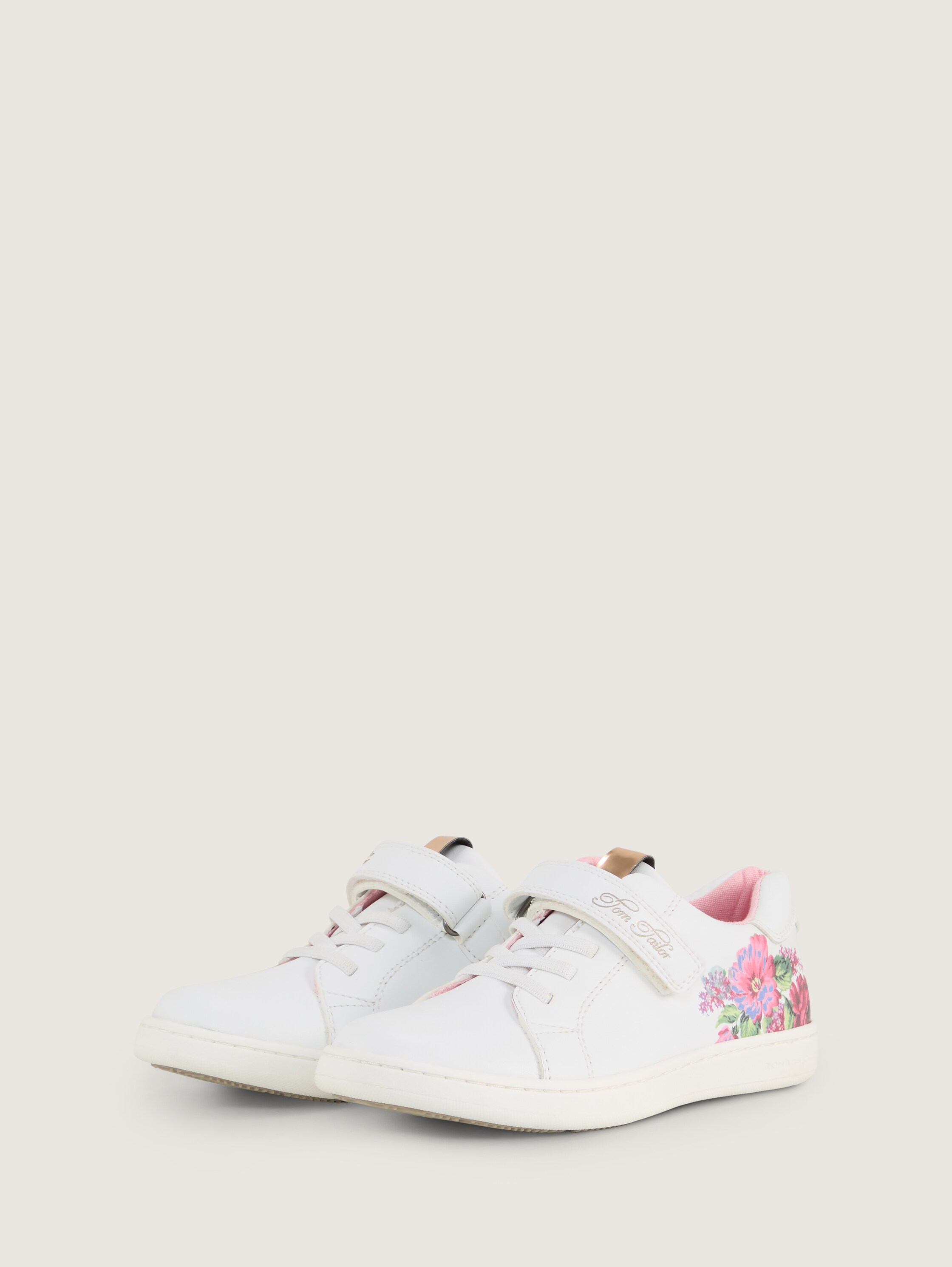 Sneaker mit Blumen-Print - white_1 - 