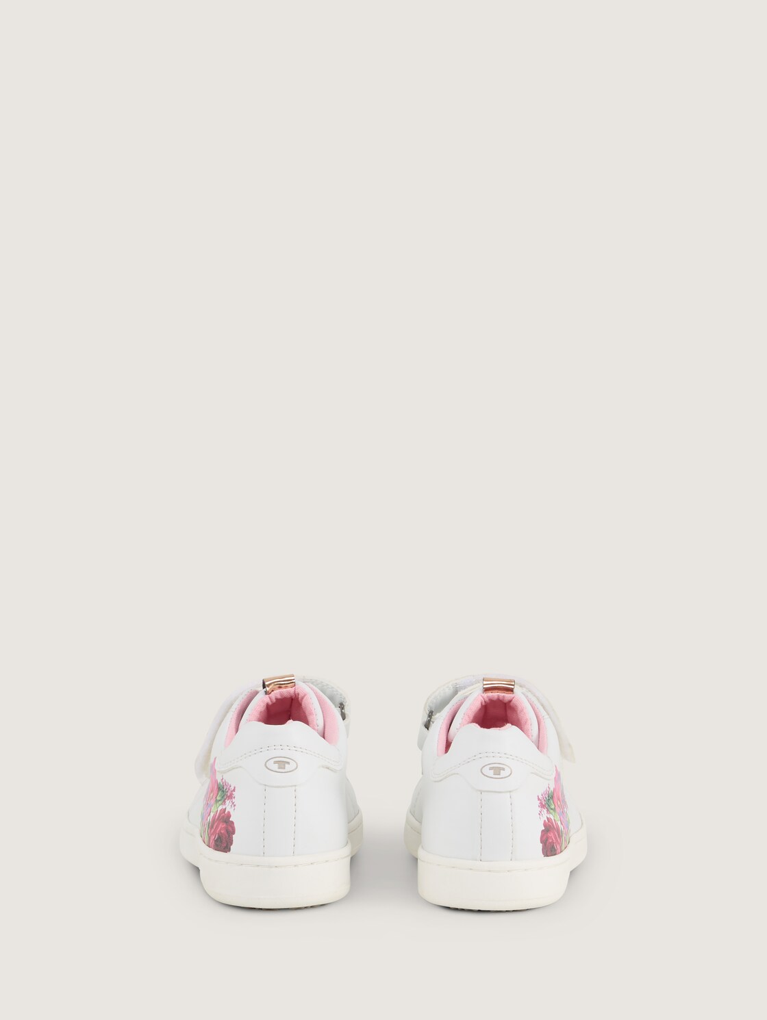 Sneaker mit Blumen-Print - white - Produkt-Rückansicht