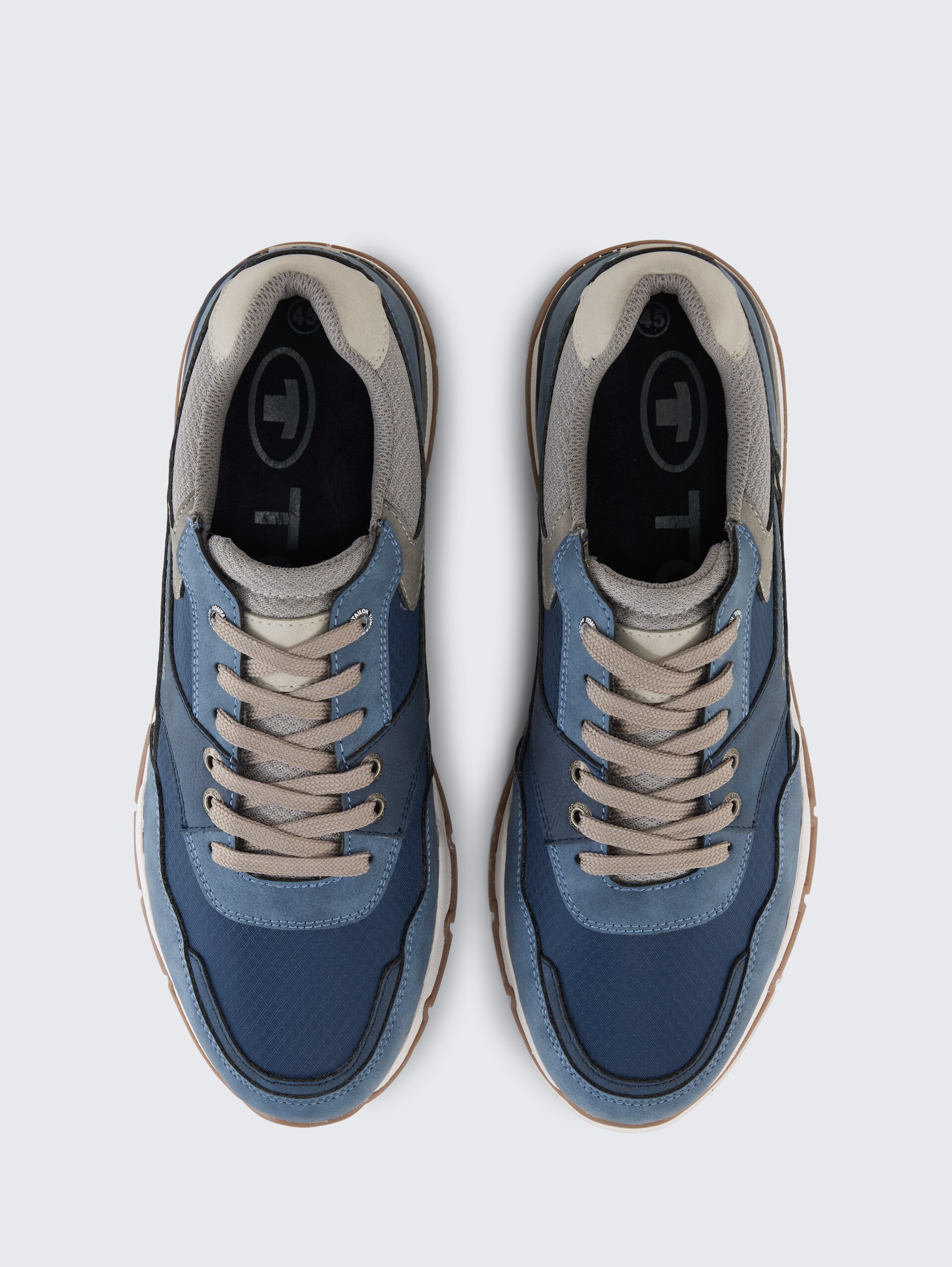 Sneakers met colourblocking - navy - Bovenaanzicht product 