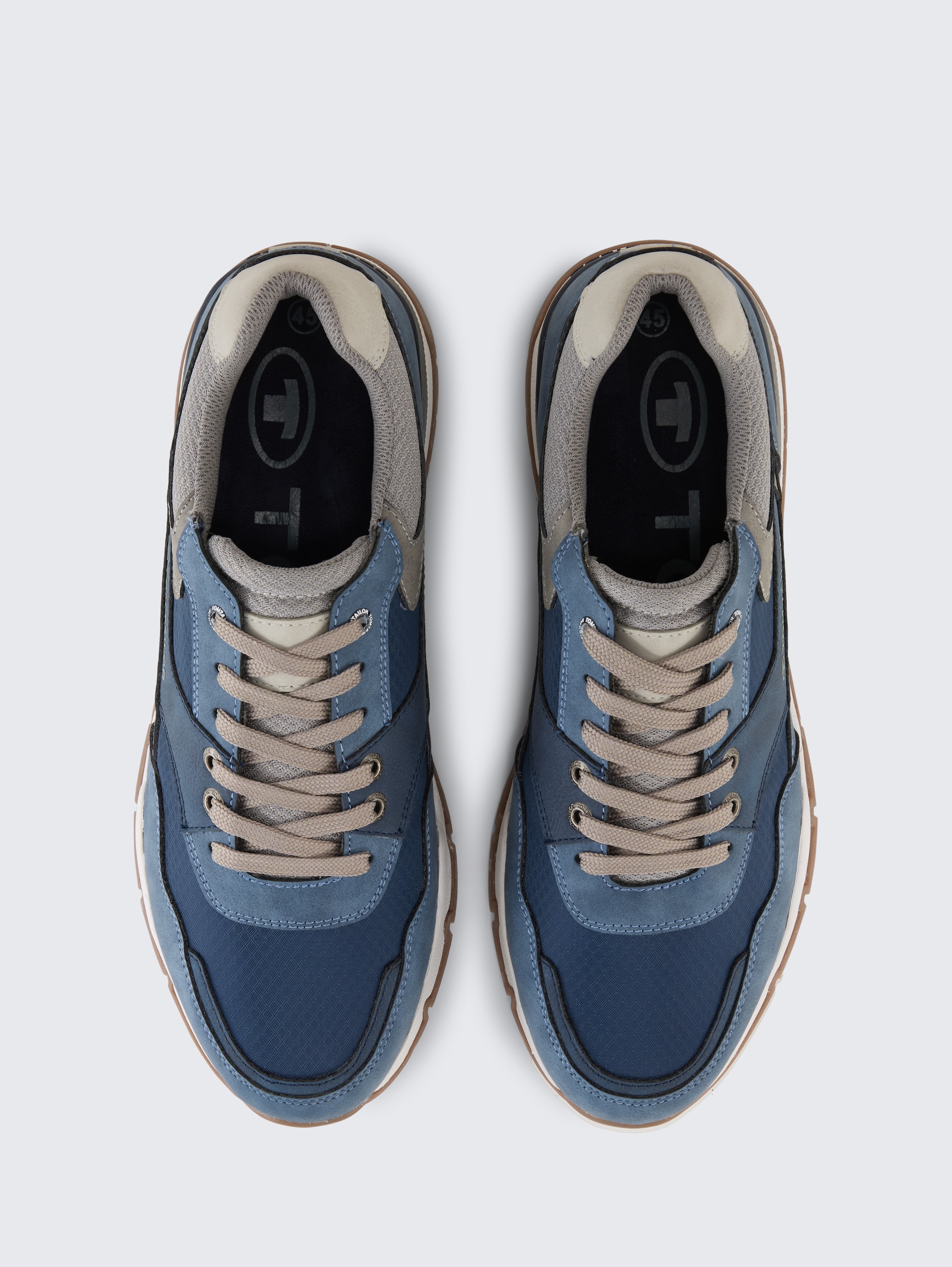 Sneakers met colourblocking - navy - 