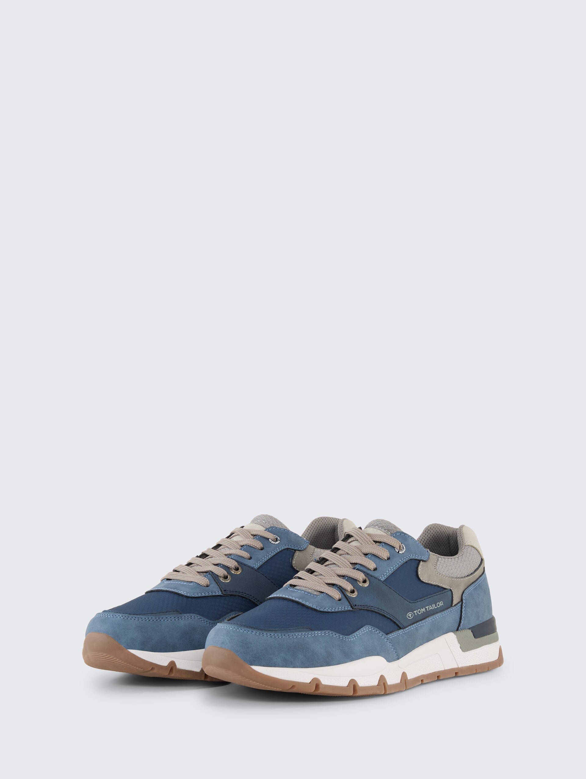 Sneakers met colourblocking - navy - zijaanzicht product